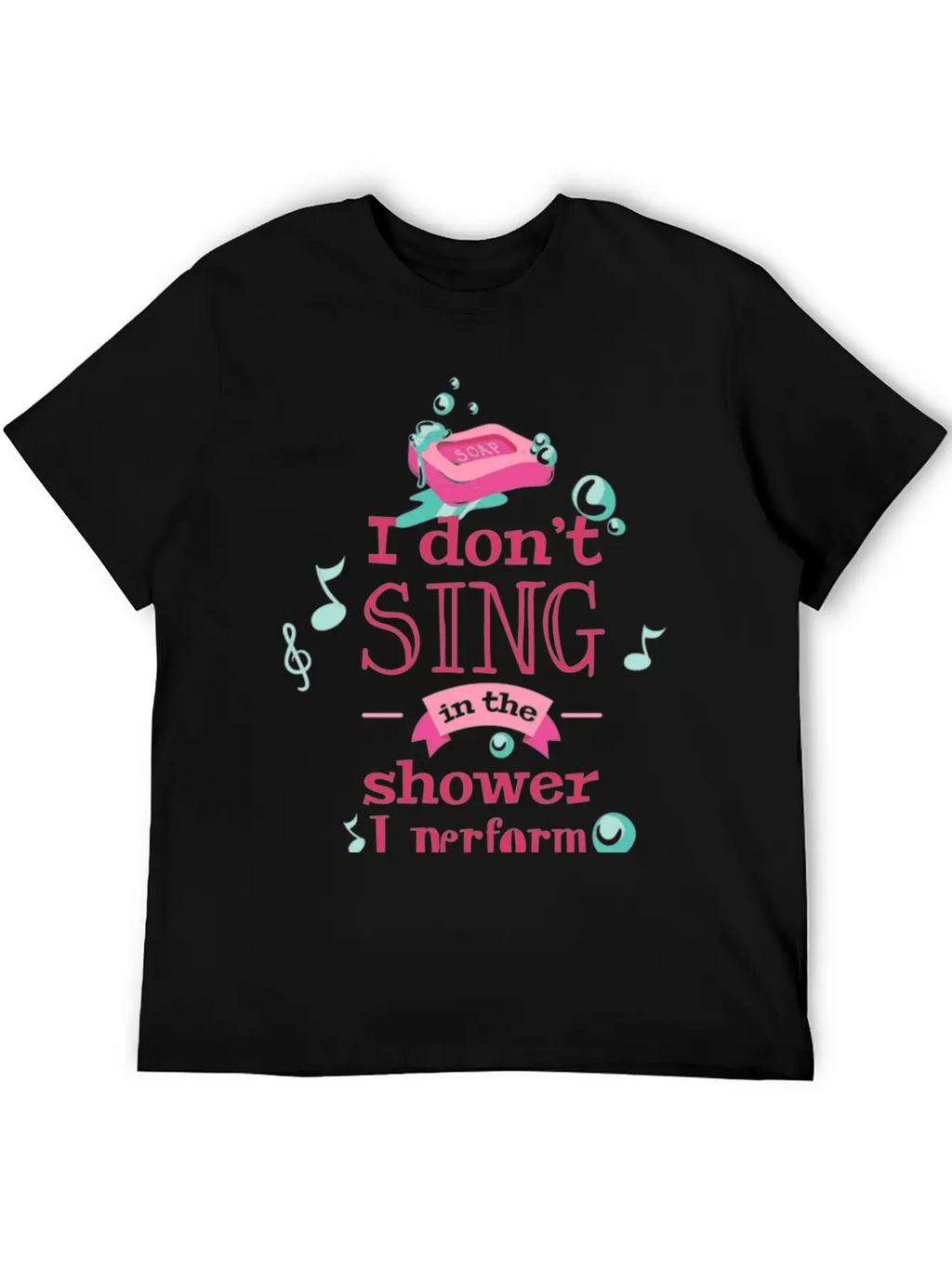 Shower Singing Breathable Graphic T-Shirt – Perfect For Casual Days