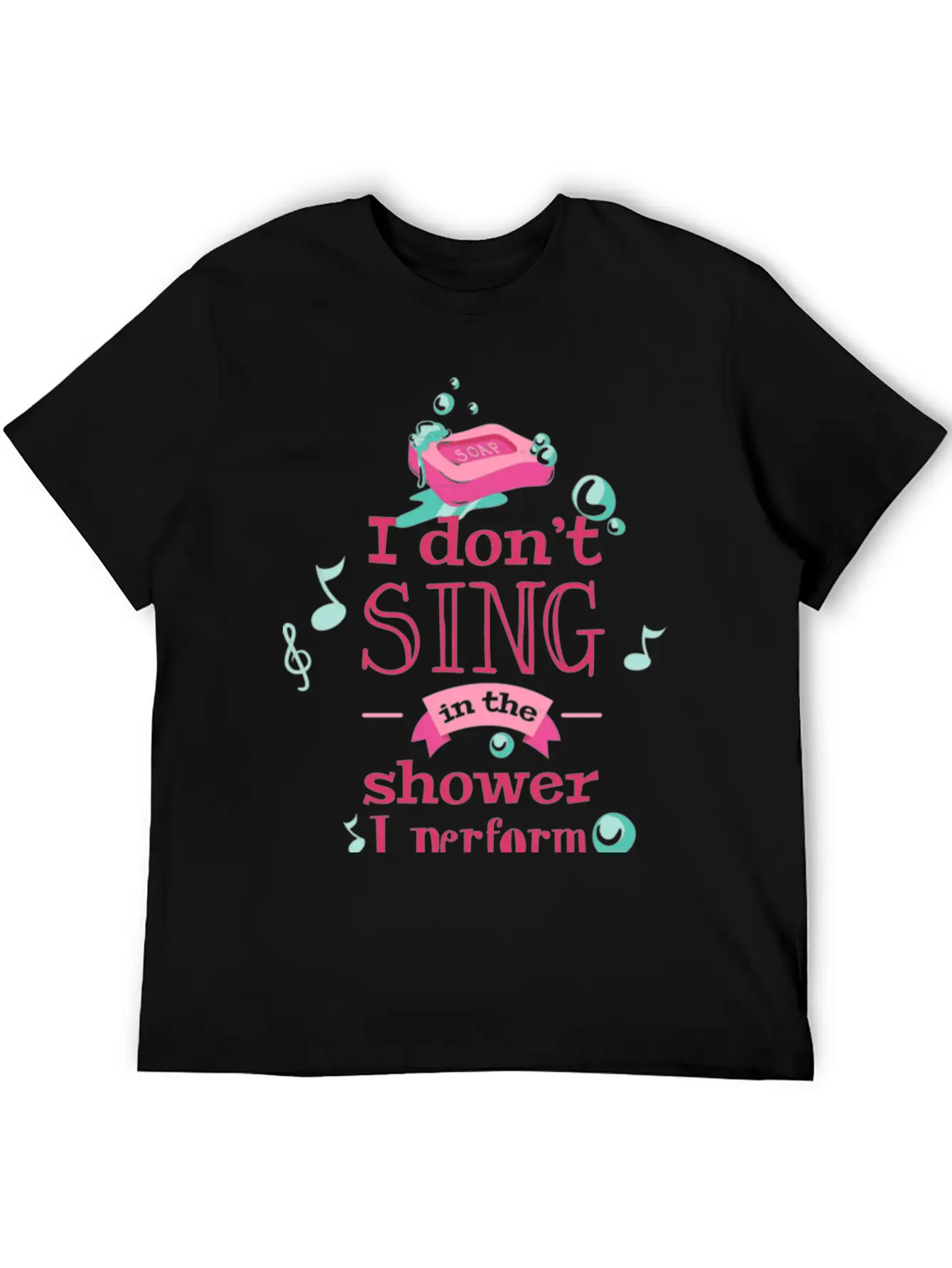 Shower Singing Breathable Graphic T-Shirt – Perfect For Casual Days