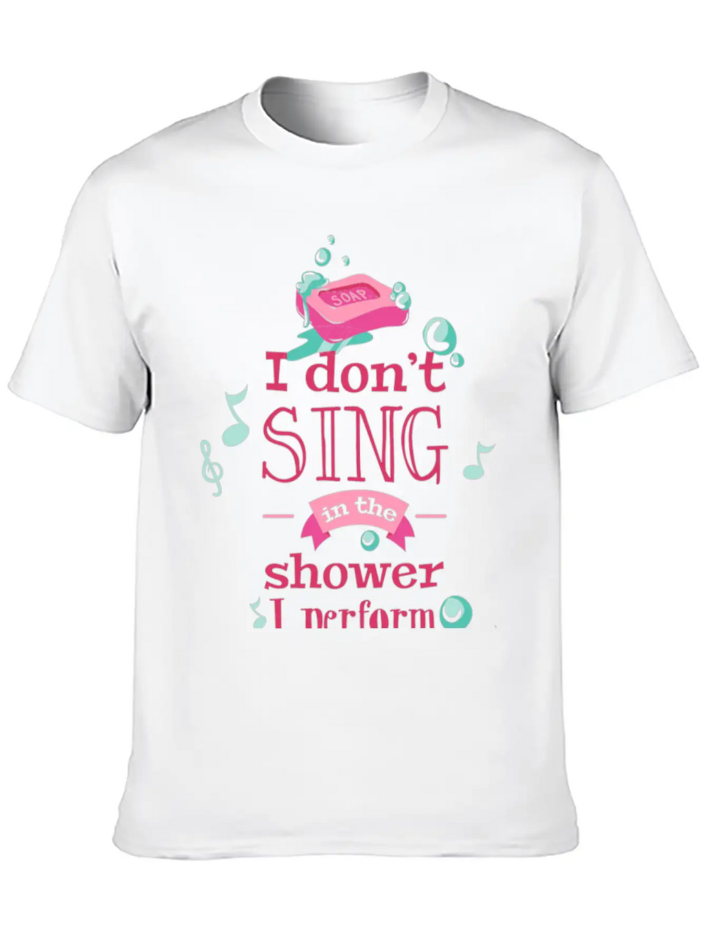 Shower Singing Breathable Graphic T-Shirt – Perfect For Casual Days