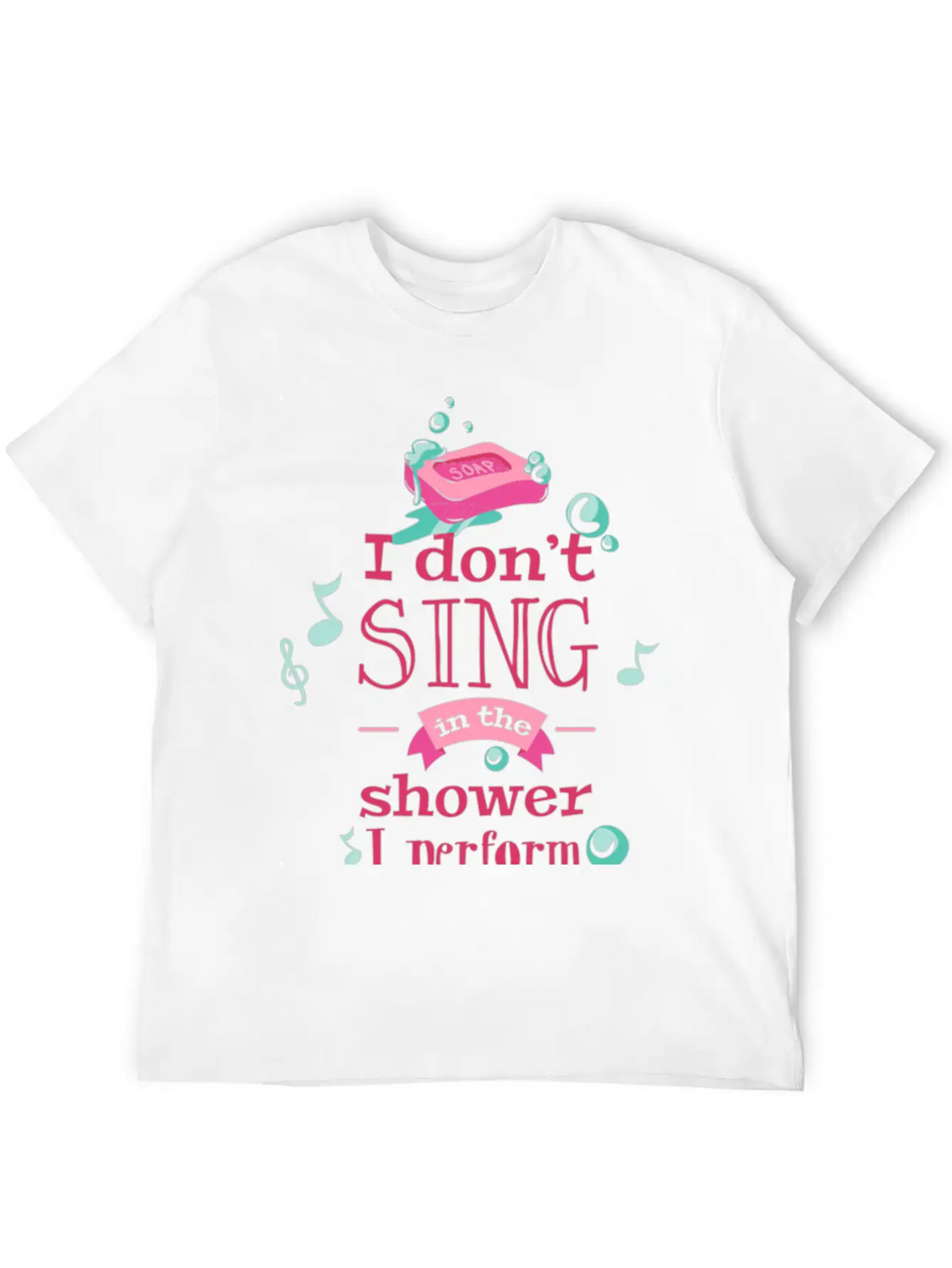 Shower Singing Breathable Graphic T-Shirt – Perfect For Casual Days
