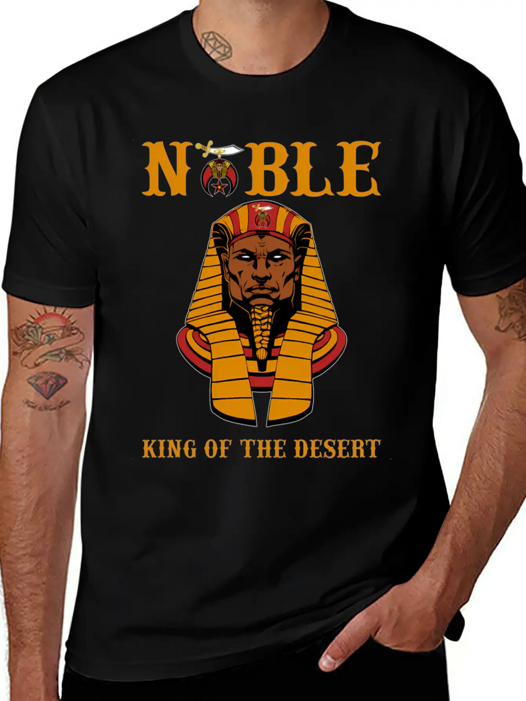 Shriner Noble King Of The Desert Pharaoh Pha Stylish Everyday T-Shirt – Unisex Basic Cotton Tee