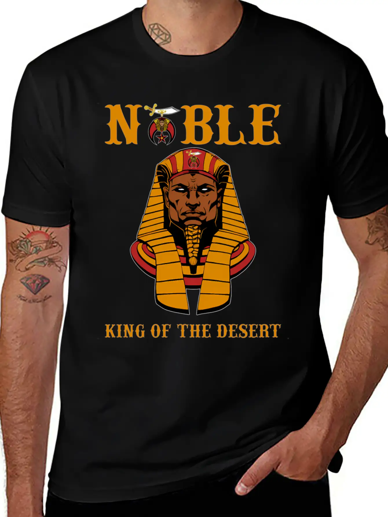 Shriner Noble King Of The Desert Pharaoh Pha Stylish Everyday T-Shirt – Unisex Basic Cotton Tee