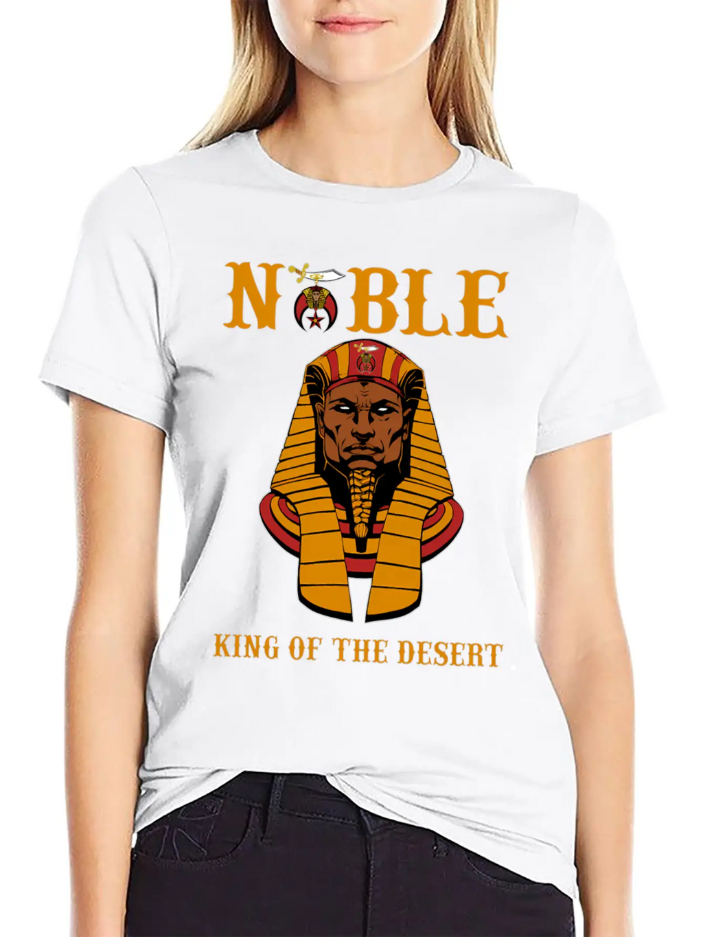 Shriner Noble King Of The Desert Pharaoh Pha Stylish Everyday T-Shirt – Unisex Basic Cotton Tee