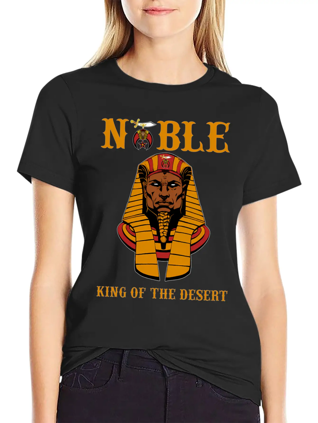 Shriner Noble King Of The Desert Pharaoh Pha Stylish Everyday T-Shirt – Unisex Basic Cotton Tee
