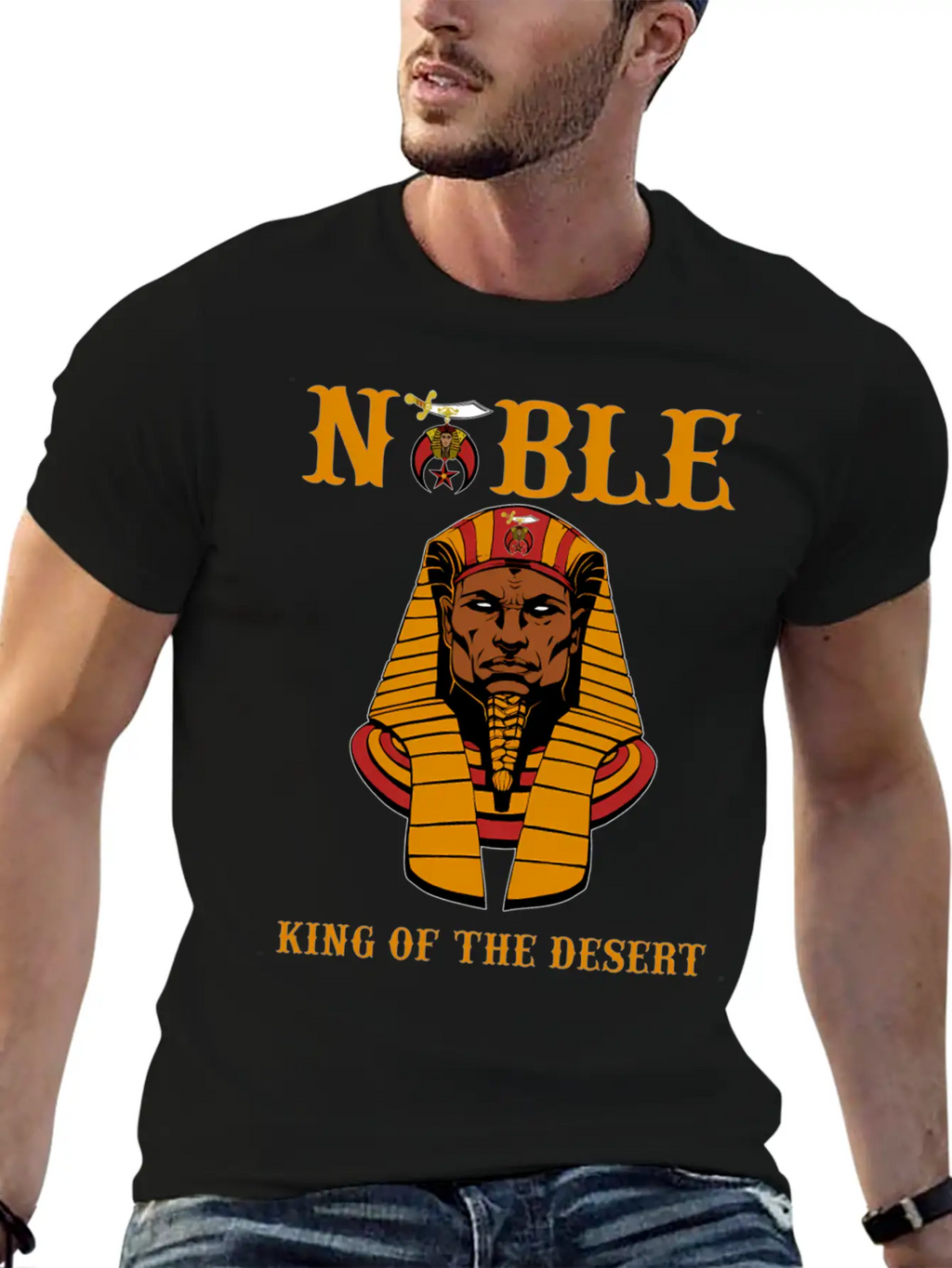 Shriner Noble King Of The Desert Pharaoh Pha Stylish Everyday T-Shirt – Unisex Basic Cotton Tee