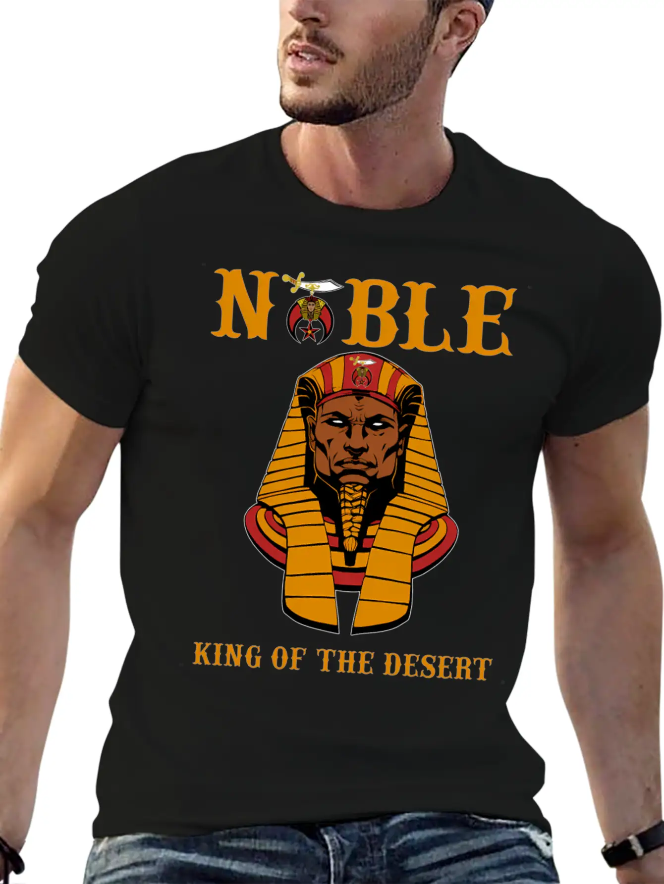 Shriner Noble King Of The Desert Pharaoh Pha Stylish Everyday T-Shirt – Unisex Basic Cotton Tee