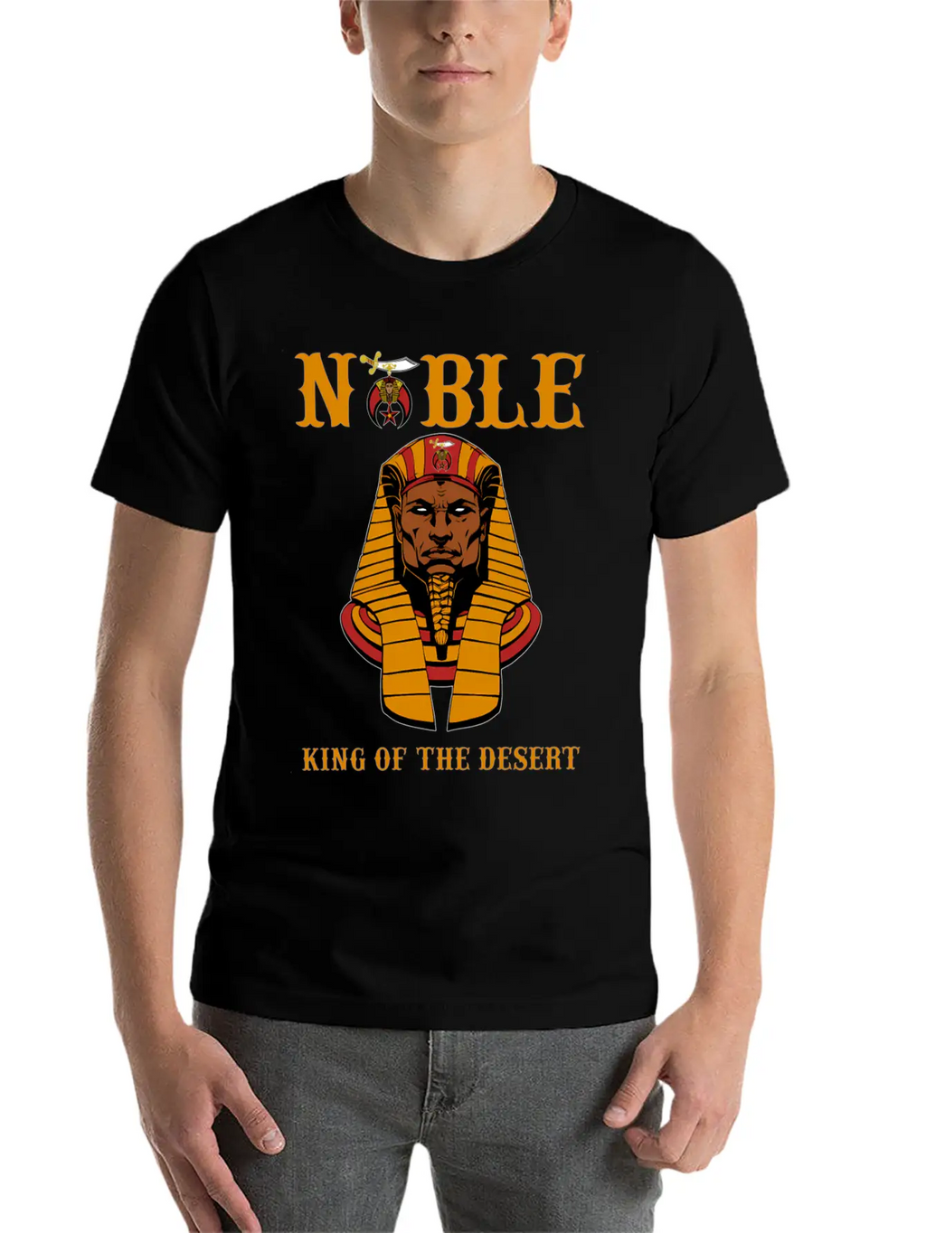 Shriner Noble King Of The Desert Pharaoh Pha Stylish Everyday T-Shirt – Unisex Basic Cotton Tee