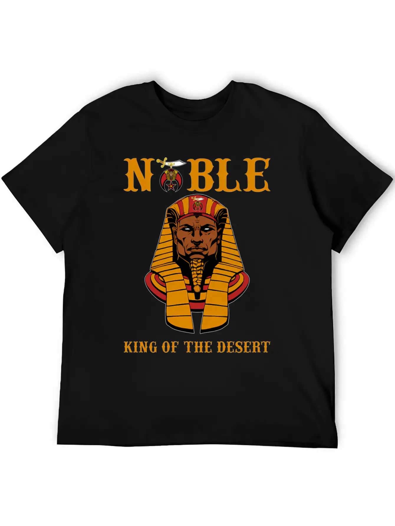 Shriner Noble King Of The Desert Pharaoh Pha Stylish Everyday T-Shirt – Unisex Basic Cotton Tee