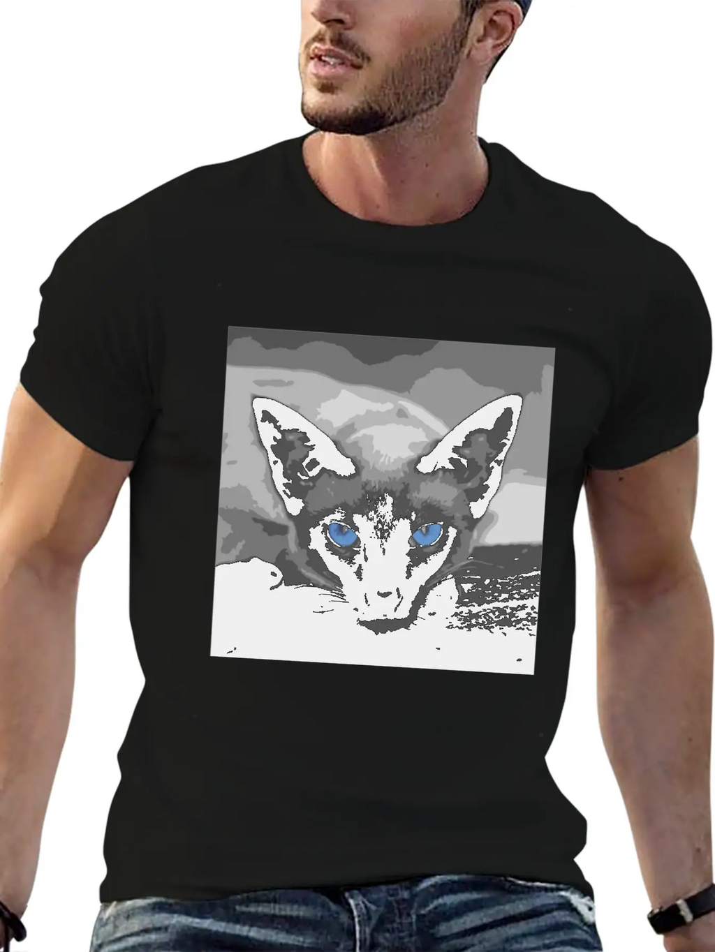 Siamese Cat Photo Art Timeless Short Sleeve Tee – Comfy And Minimalist Design