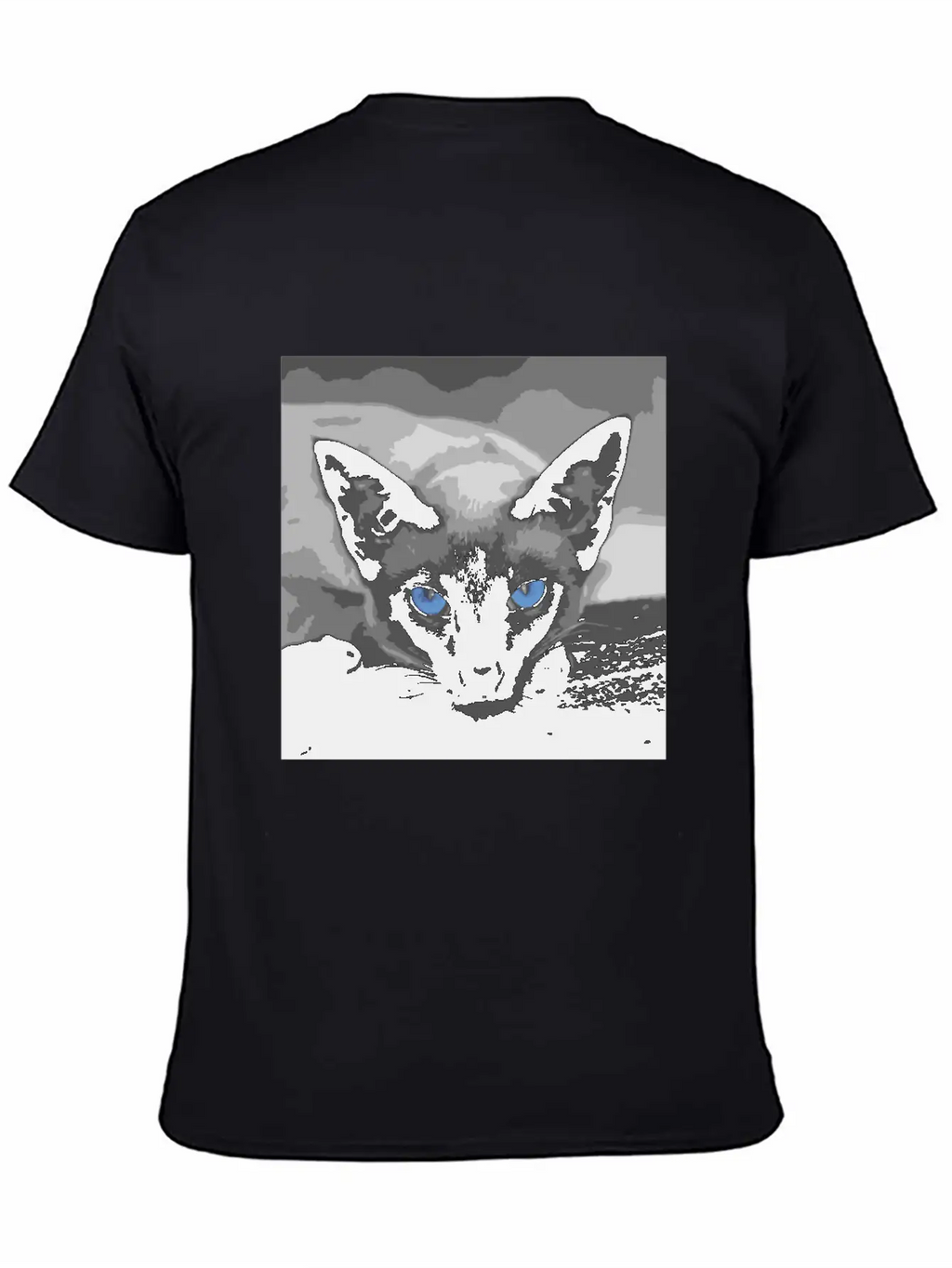 Siamese Cat Photo Art Timeless Short Sleeve Tee – Comfy And Minimalist Design