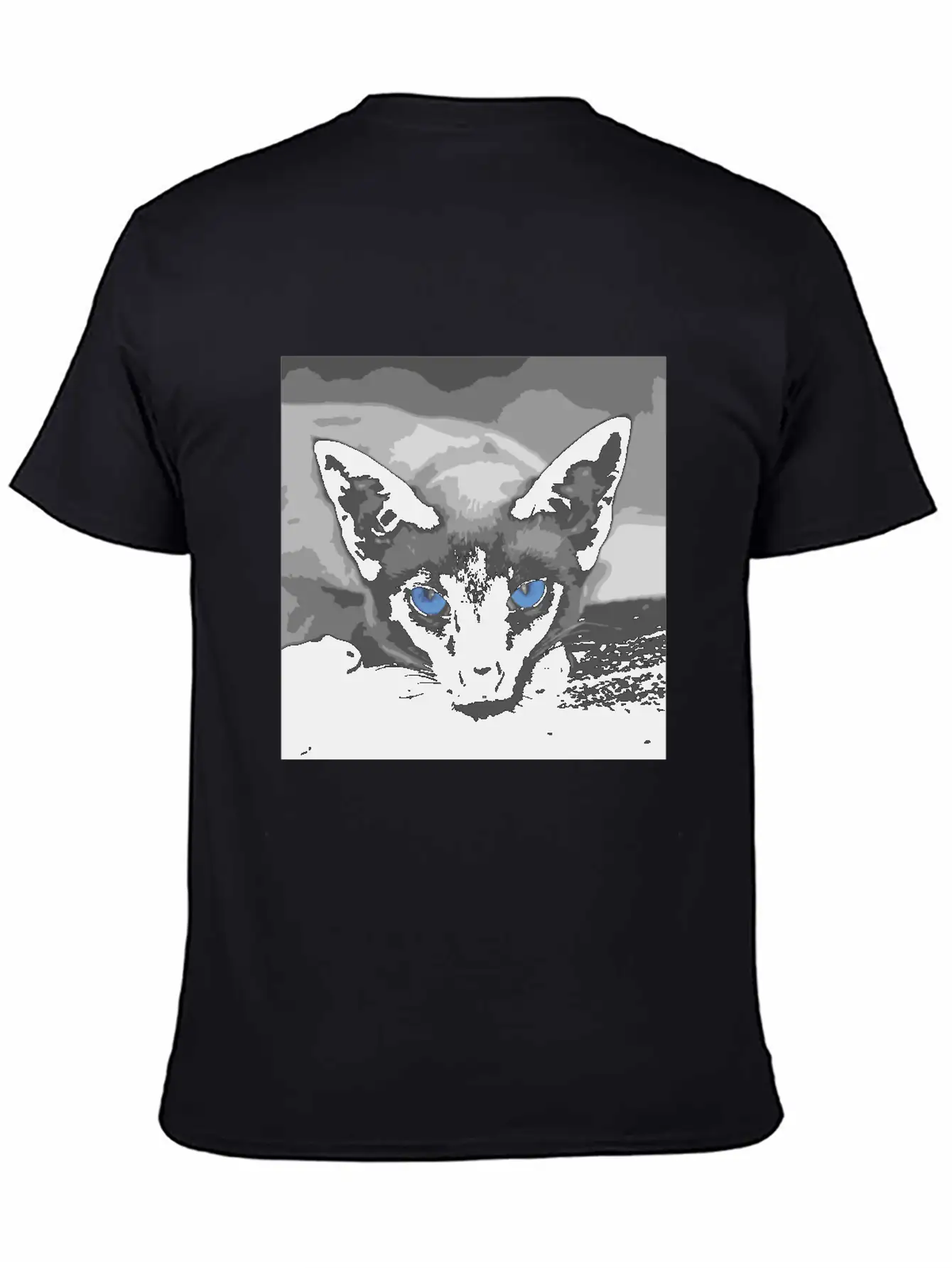 Siamese Cat Photo Art Timeless Short Sleeve Tee – Comfy And Minimalist Design
