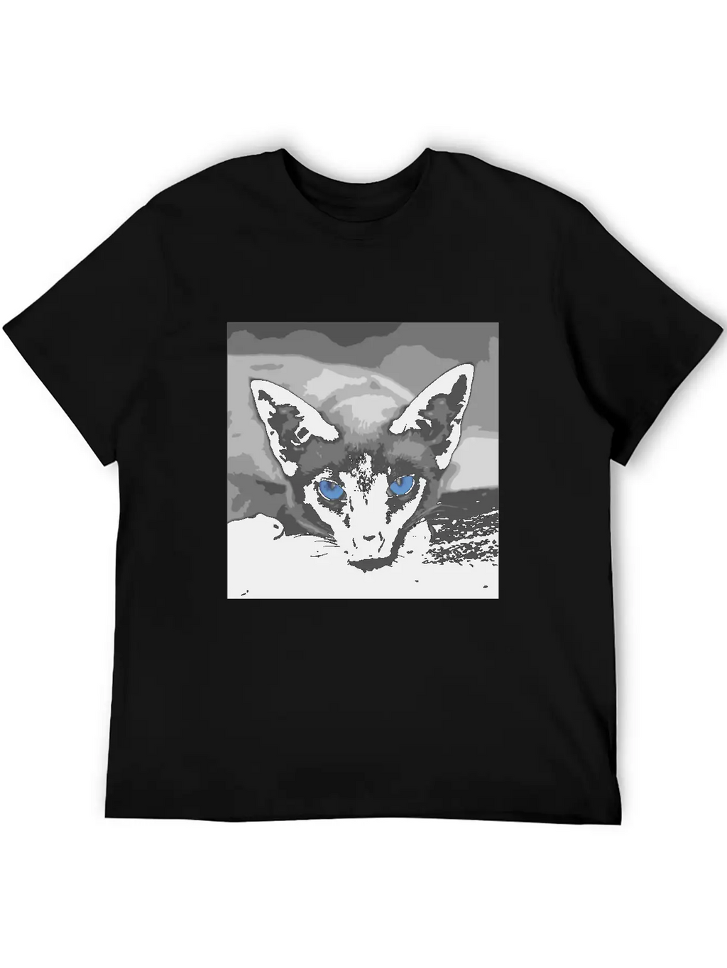 Siamese Cat Photo Art Timeless Short Sleeve Tee – Comfy And Minimalist Design