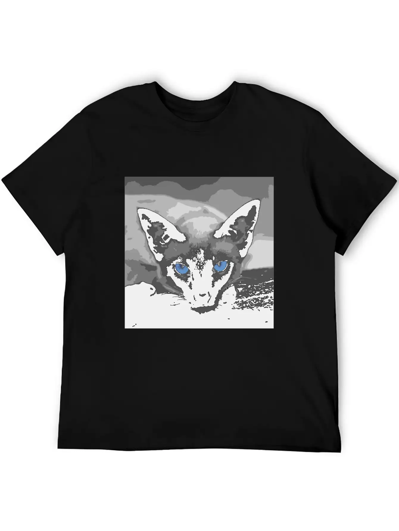 Siamese Cat Photo Art Timeless Short Sleeve Tee – Comfy And Minimalist Design