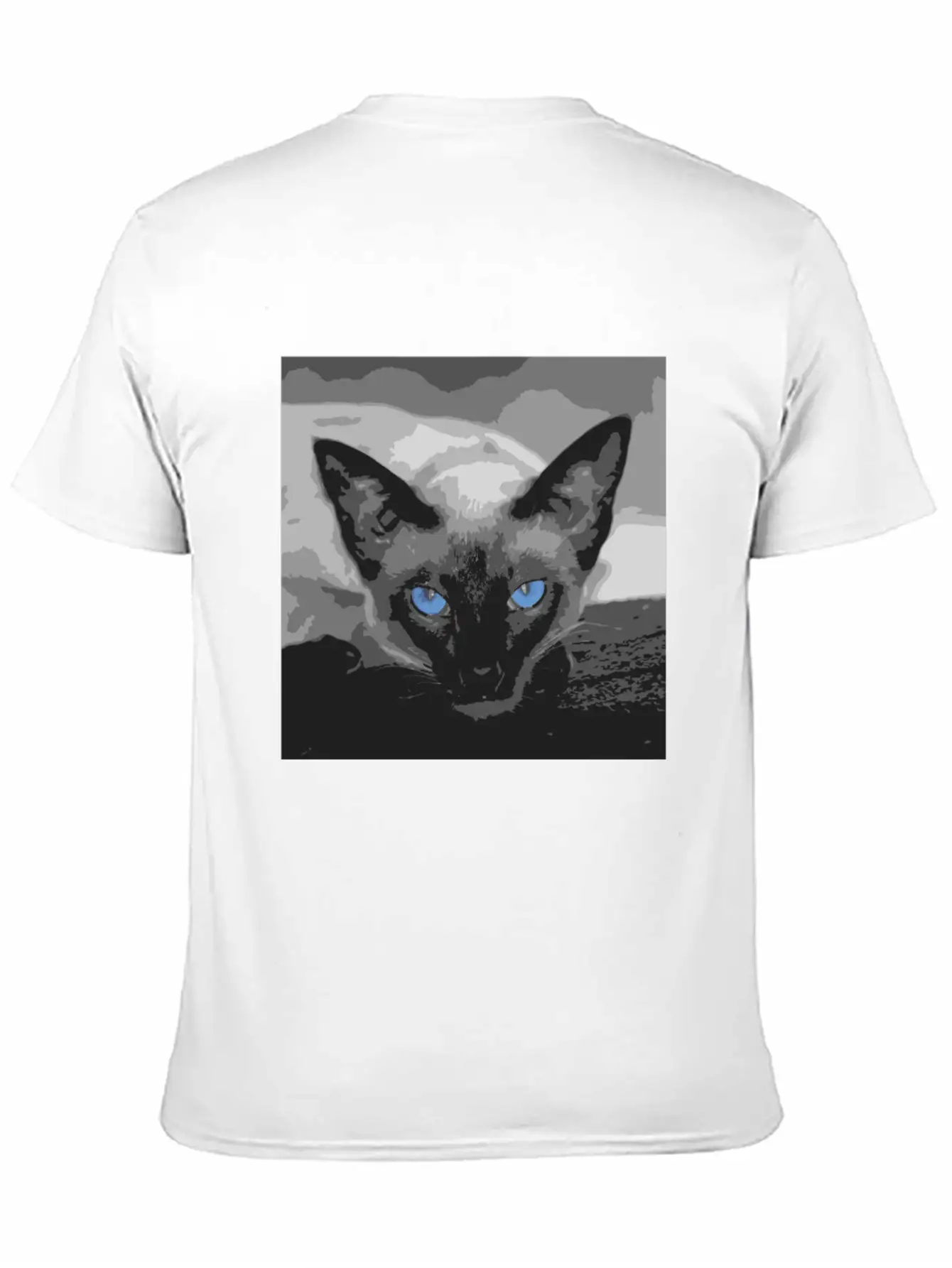 Siamese Cat Photo Art Timeless Short Sleeve Tee – Comfy And Minimalist Design