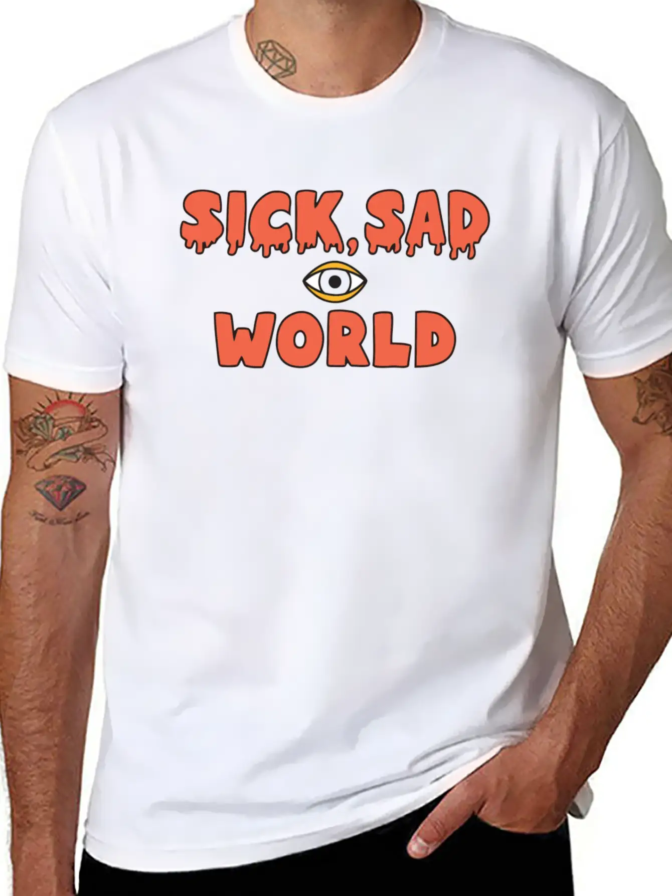 Sick Sad World Timeless Short Sleeve Tee – Comfy And Minimalist Design