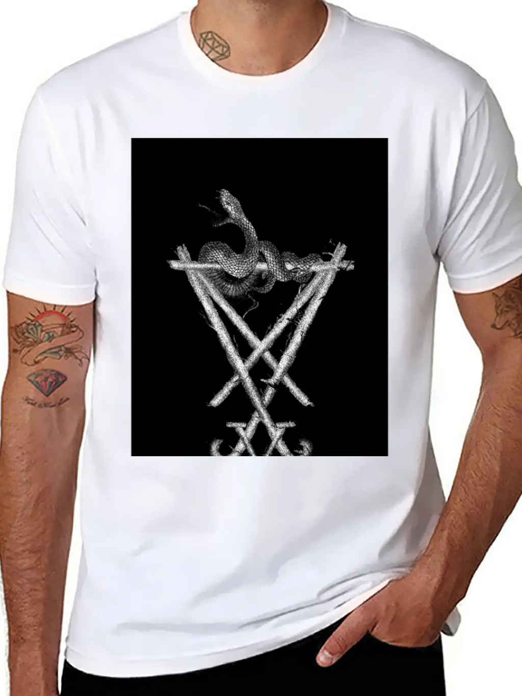 Sigil Of Lucifer Classic Cotton Tee – Unisex Comfort For Any Season