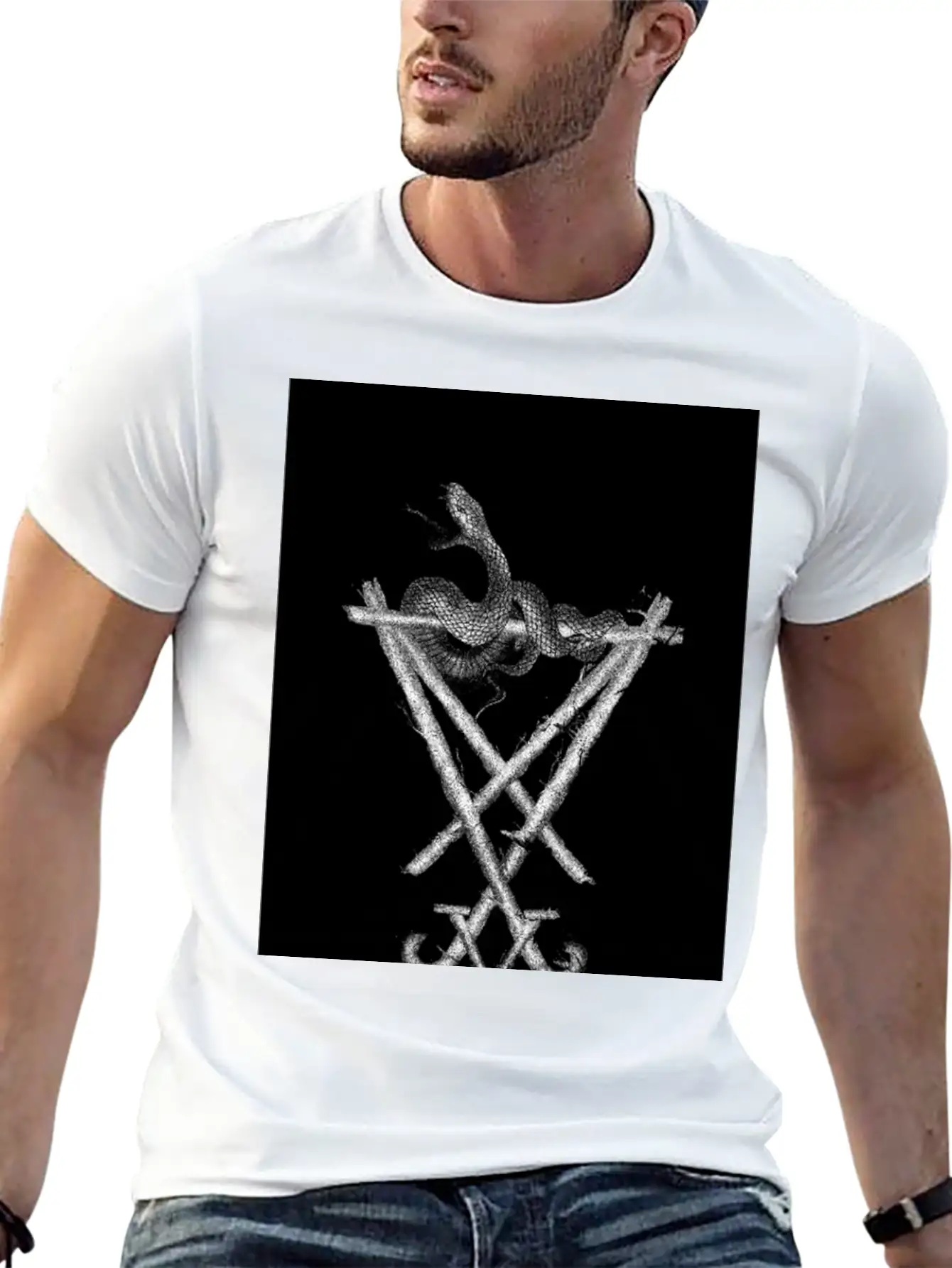 Sigil Of Lucifer Classic Cotton Tee – Unisex Comfort For Any Season