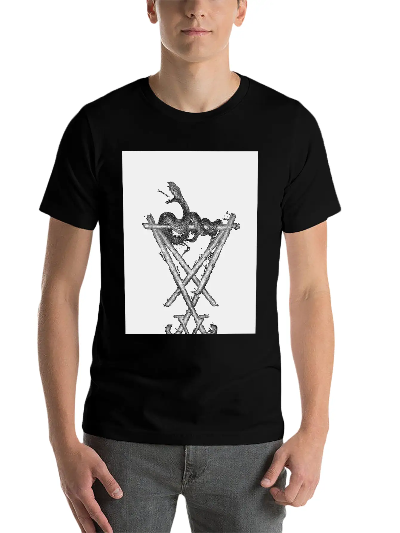 Sigil Of Lucifer Classic Cotton Tee – Unisex Comfort For Any Season
