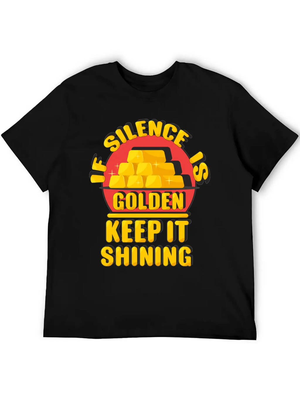 Silence Is Golden Essential Cotton Tee For Daily Outfits – Unisex Style