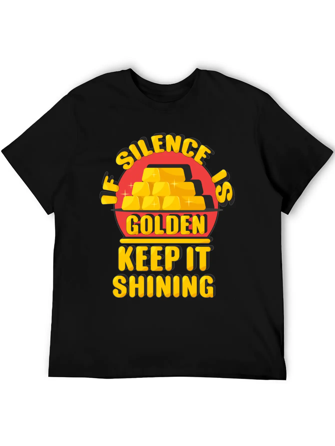 Silence Is Golden Essential Cotton Tee For Daily Outfits – Unisex Style