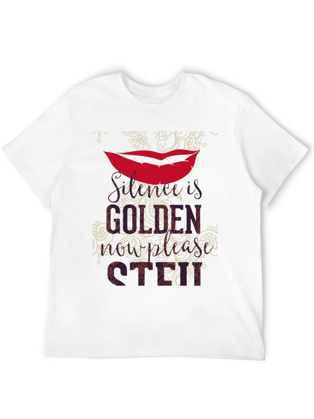 Silence Is Golden Now Please STFU Breathable Graphic T-Shirt – Perfect For Casual Days