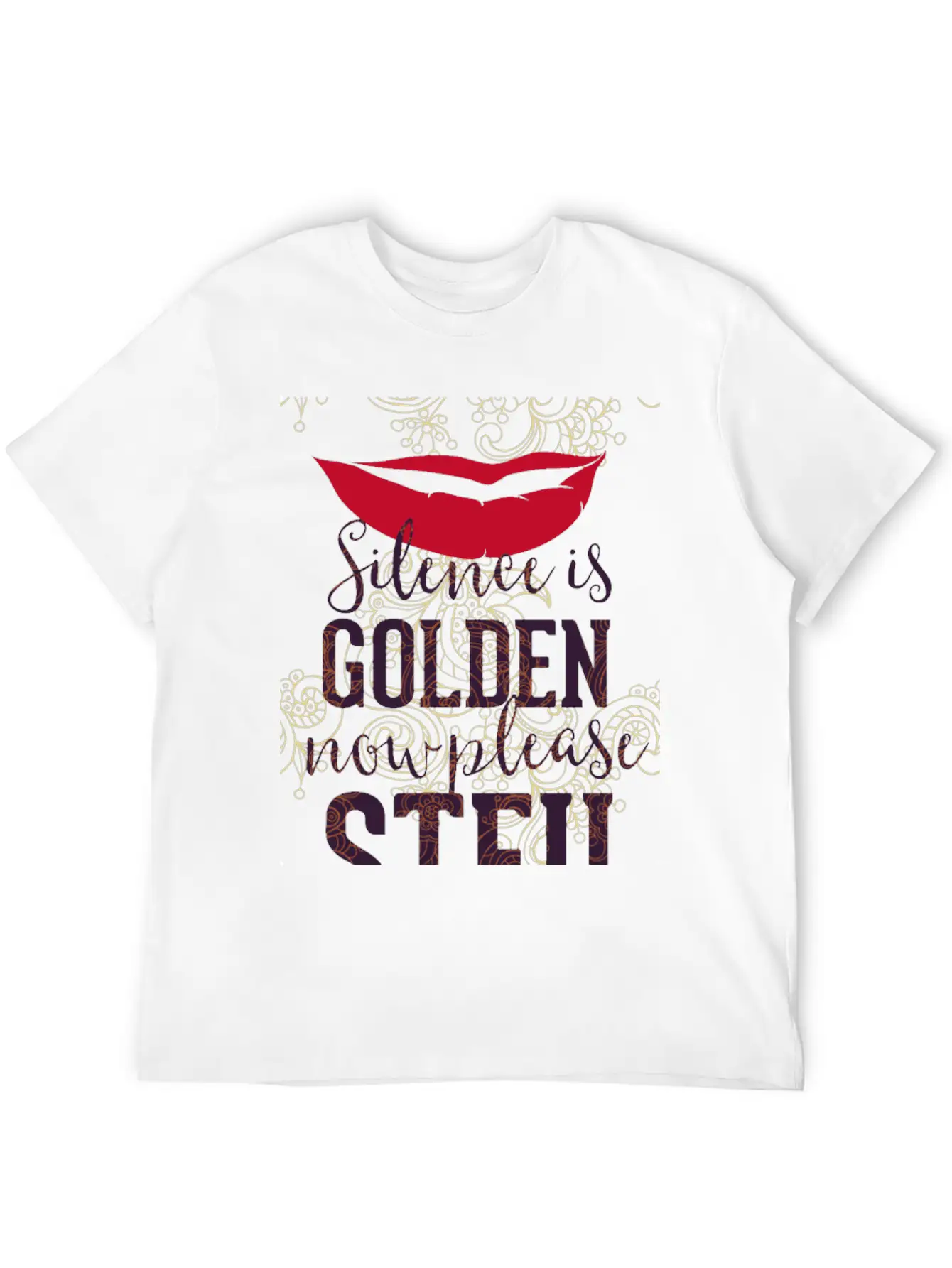 Silence Is Golden Now Please STFU Breathable Graphic T-Shirt – Perfect For Casual Days