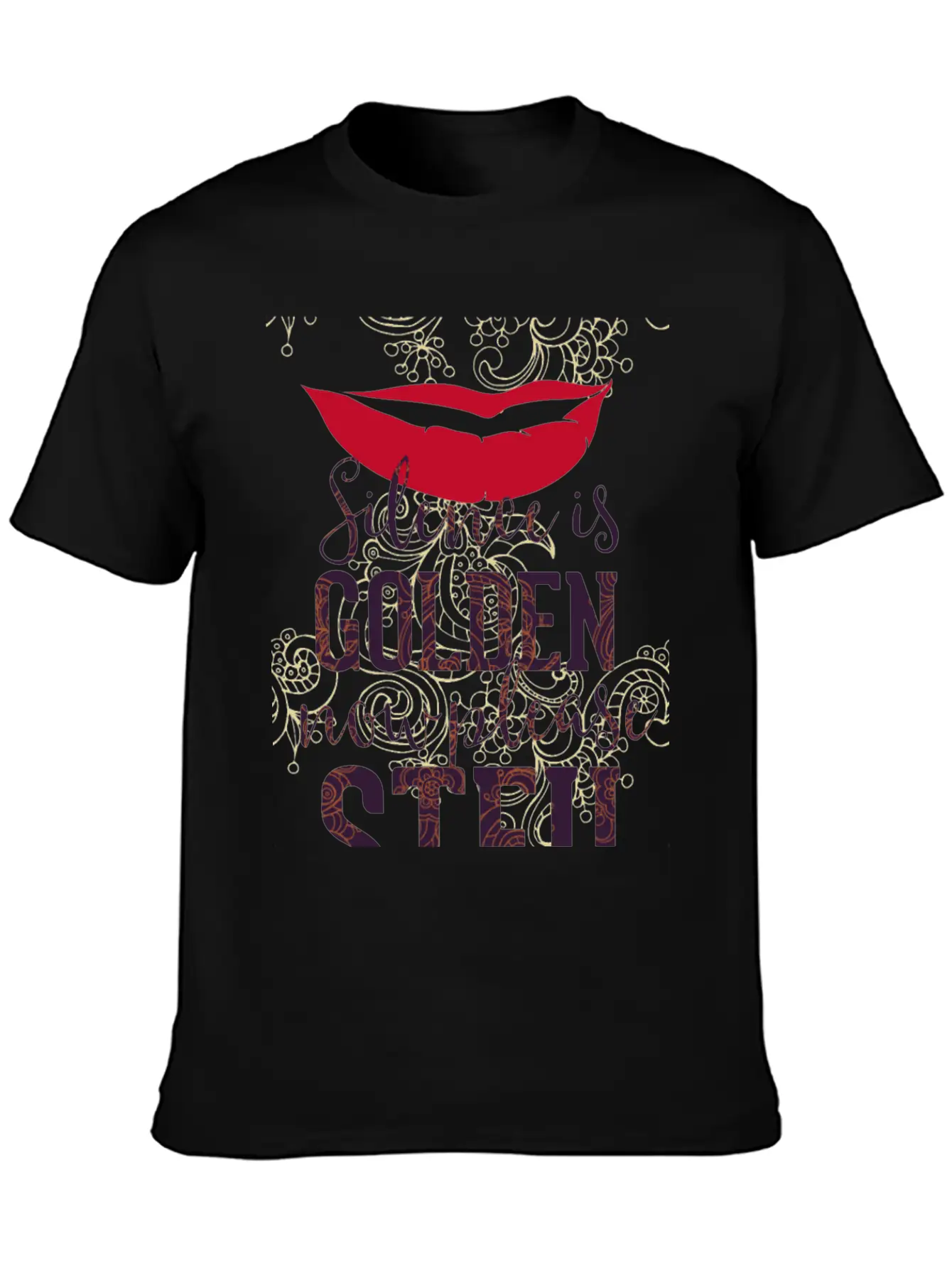 Silence Is Golden Now Please STFU Breathable Graphic T-Shirt – Perfect For Casual Days