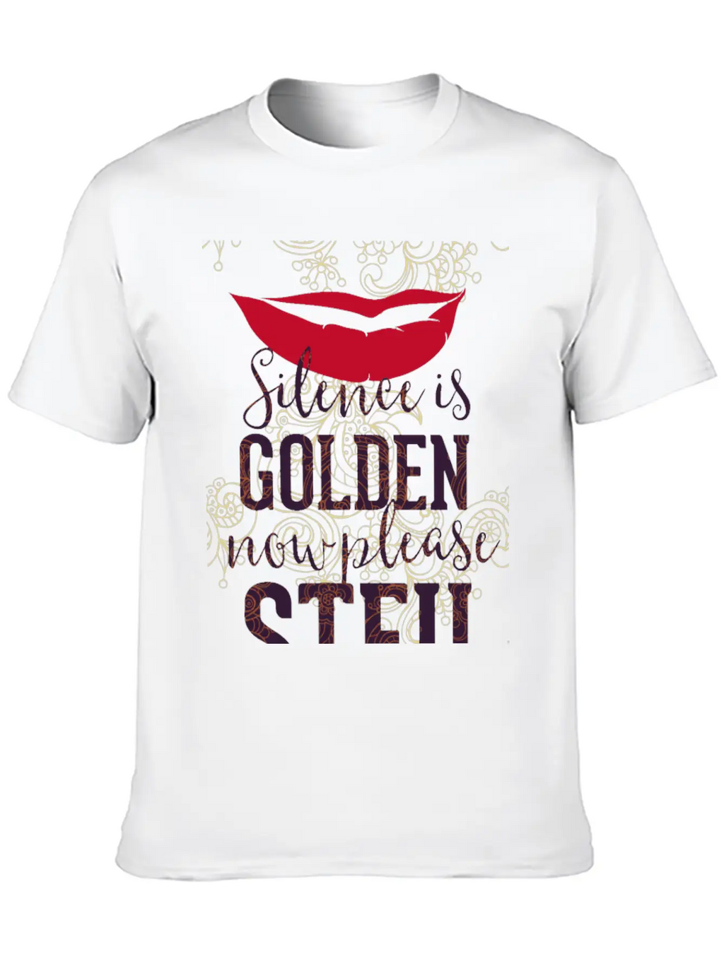 Silence Is Golden Now Please STFU Breathable Graphic T-Shirt – Perfect For Casual Days
