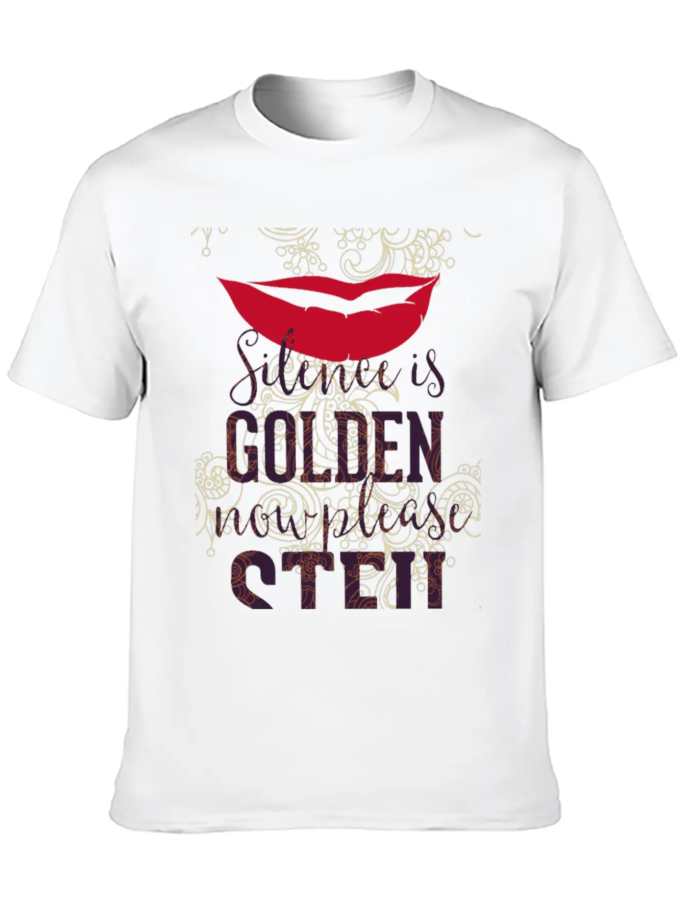 Silence Is Golden Now Please STFU Breathable Graphic T-Shirt – Perfect For Casual Days