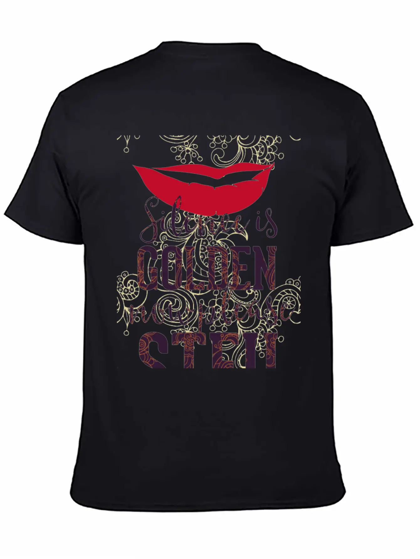 Silence Is Golden Now Please STFU Breathable Graphic T-Shirt – Perfect For Casual Days