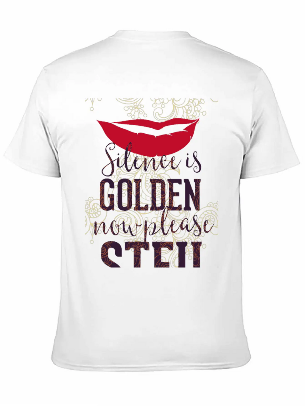 Silence Is Golden Now Please STFU Breathable Graphic T-Shirt – Perfect For Casual Days