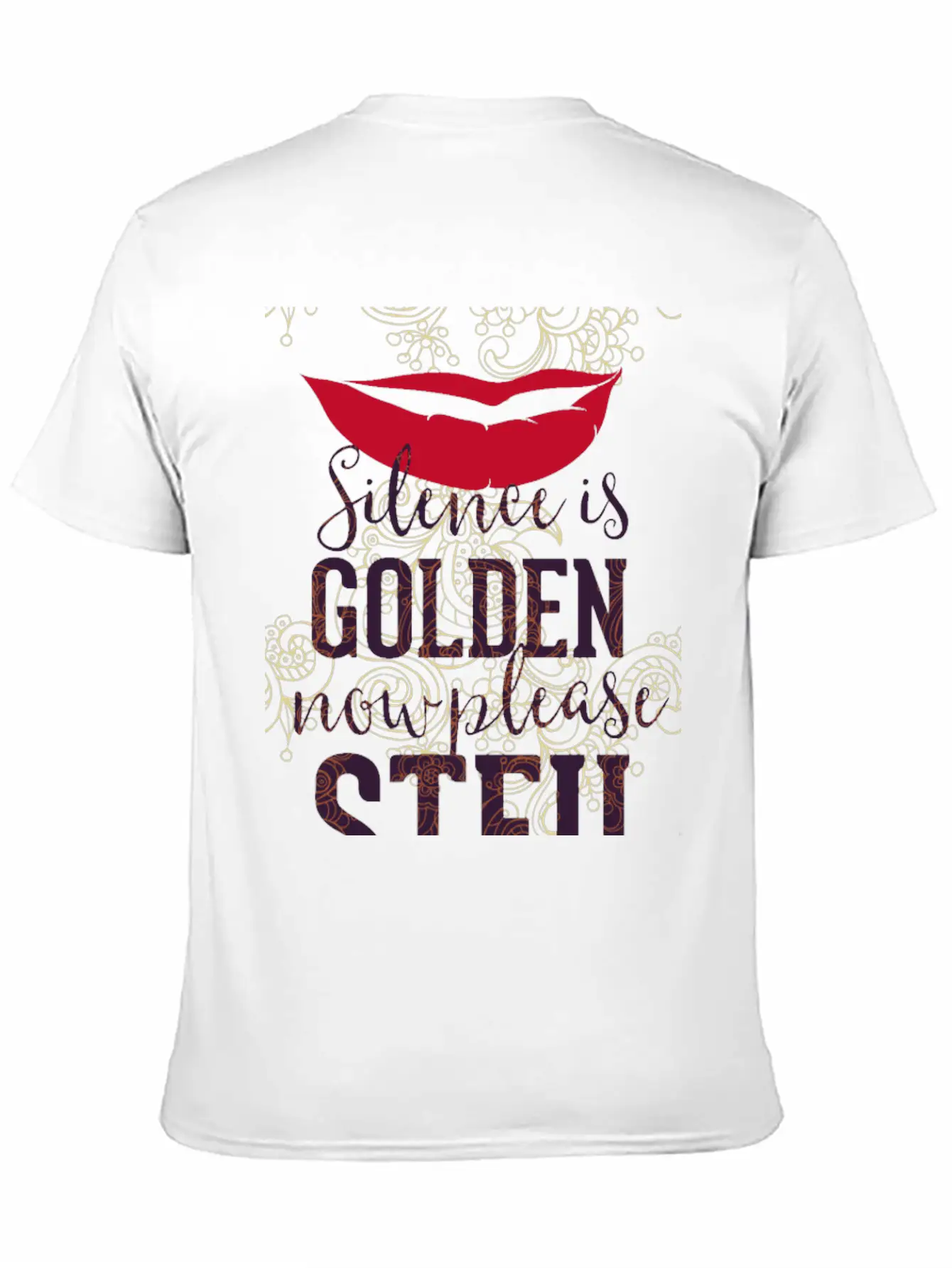 Silence Is Golden Now Please STFU Breathable Graphic T-Shirt – Perfect For Casual Days
