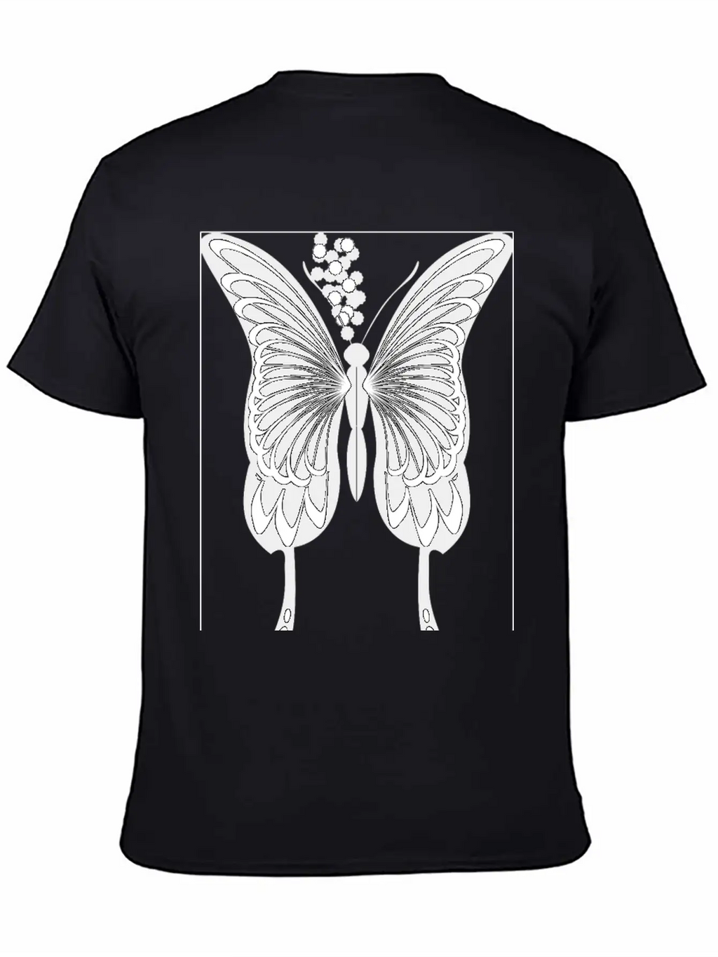 Silhouette, Black Swallowtail Essential Unisex Summer Tee – Soft Cotton Casual Fit