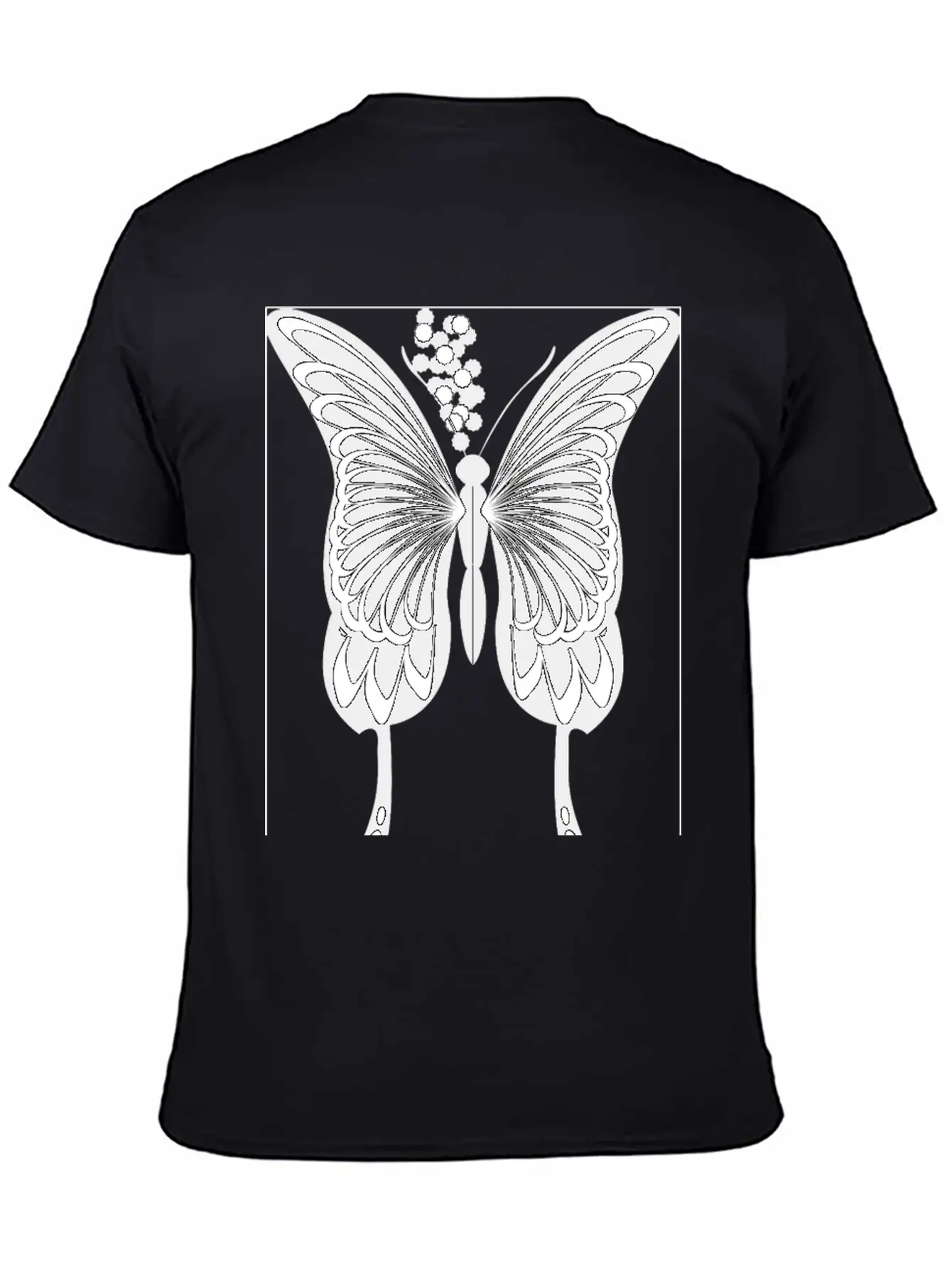 Silhouette, Black Swallowtail Essential Unisex Summer Tee – Soft Cotton Casual Fit