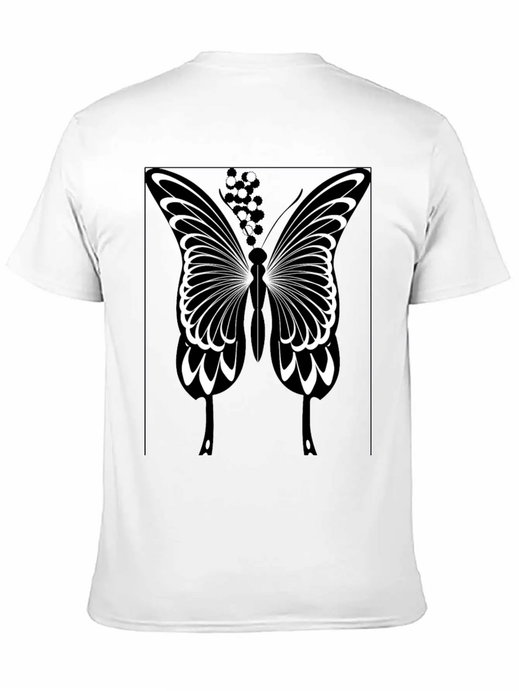 Silhouette, Black Swallowtail Essential Unisex Summer Tee – Soft Cotton Casual Fit