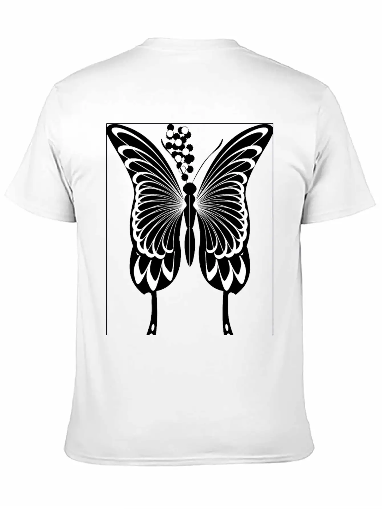 Silhouette, Black Swallowtail Essential Unisex Summer Tee – Soft Cotton Casual Fit