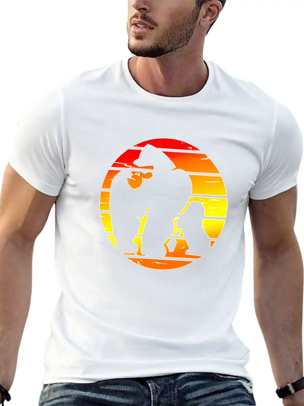 Silver Back Urban Citizen - Gorilla Breathable Soft Cotton T-Shirt – Timeless Casual Look
