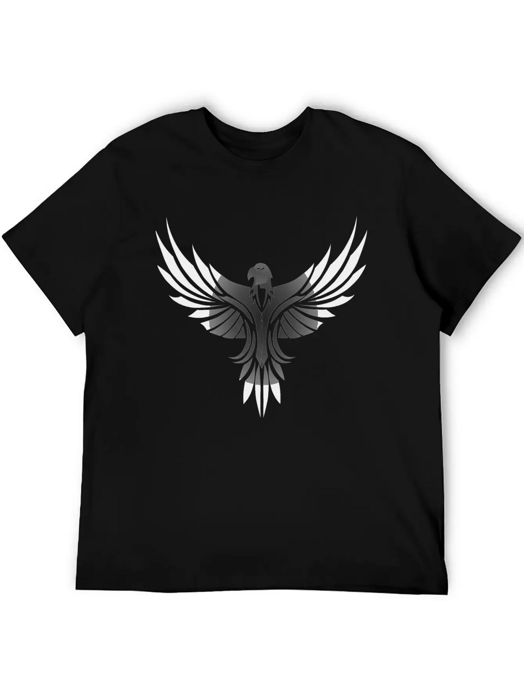 Silver Eagle Logo For Gaming Modern Fit Casual T-Shirt – Clean And Versatile Design
