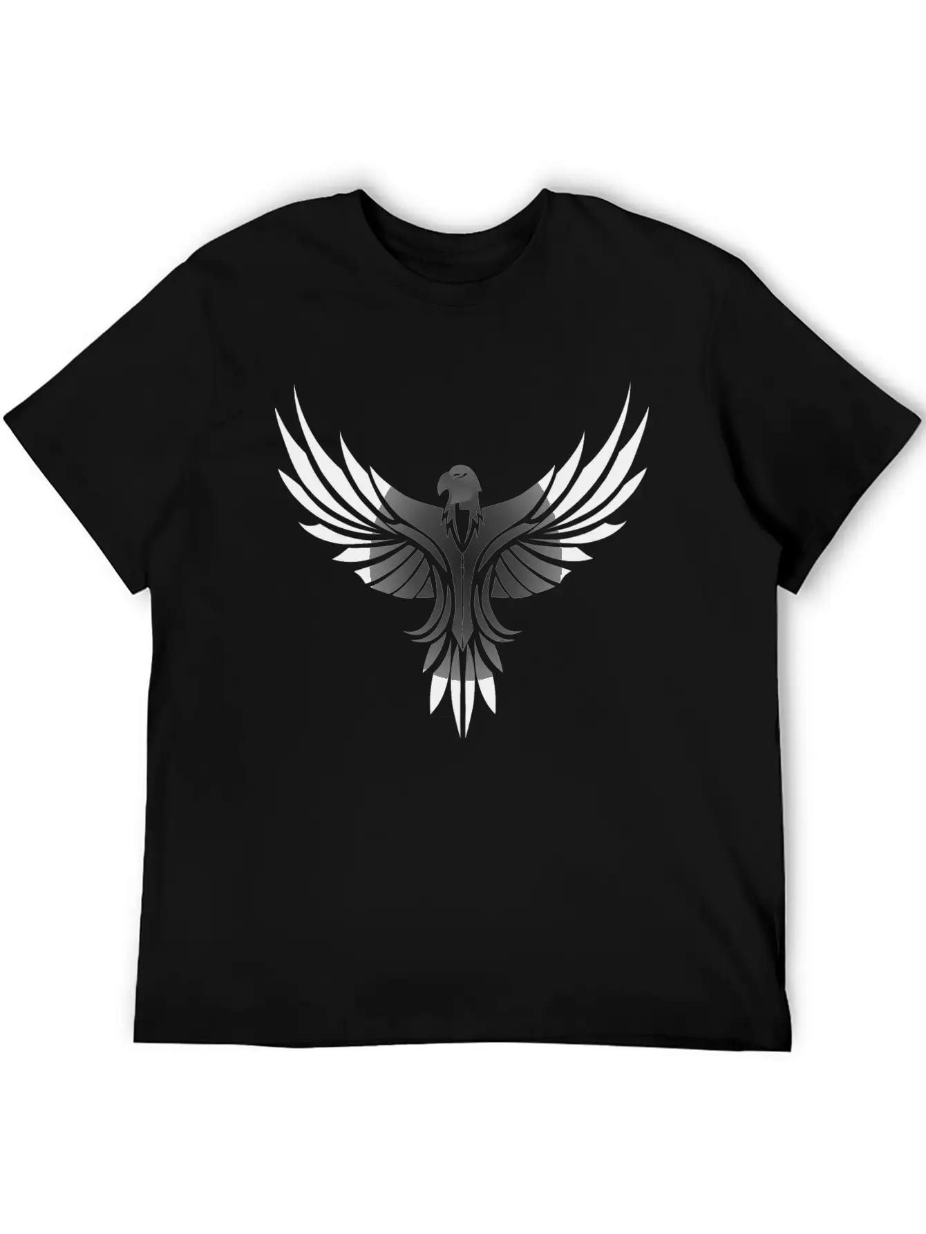 Silver Eagle Logo For Gaming Modern Fit Casual T-Shirt – Clean And Versatile Design