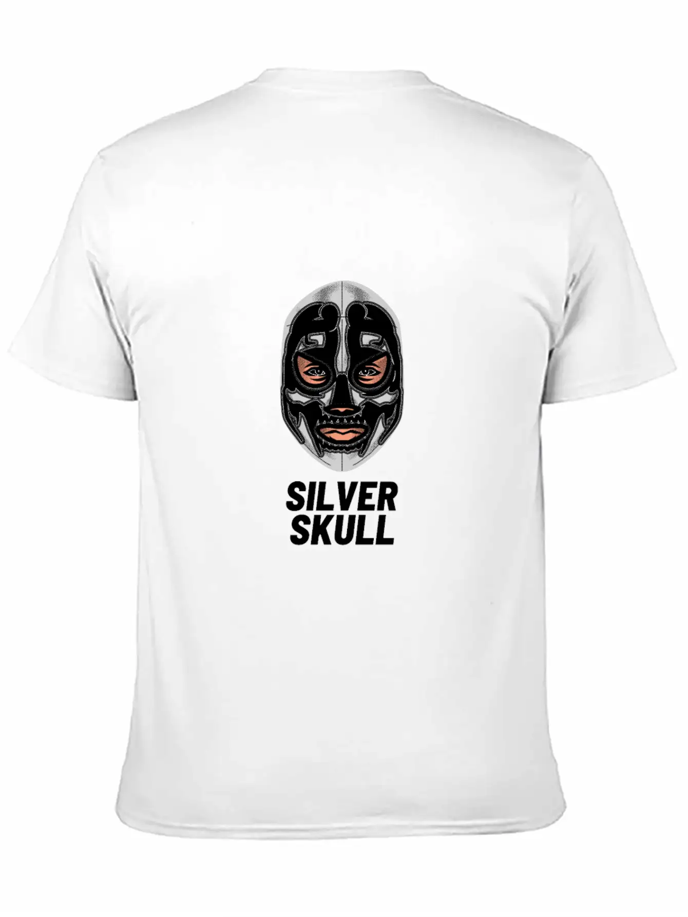 Silver Skull Wrestling T-Shirt Essential Cotton Tee For Daily Outfits – Unisex Style