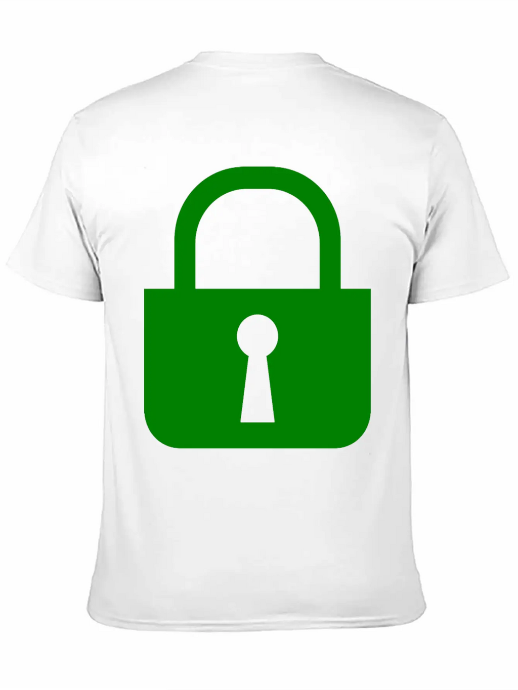 Simple, Flat Padlock Basic Graphic T-Shirt – Daily Comfort In Soft Cotton
