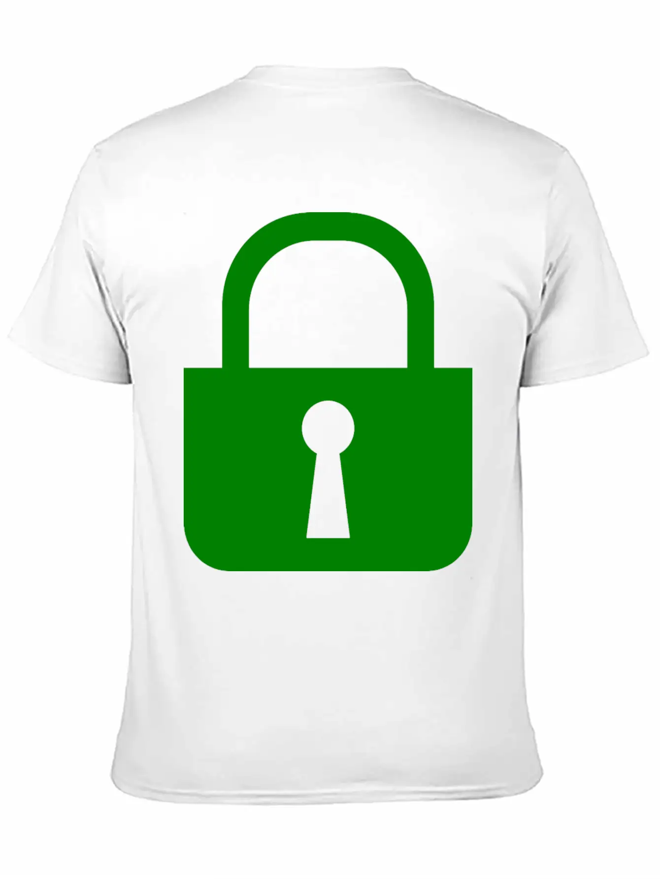 Simple, Flat Padlock Basic Graphic T-Shirt – Daily Comfort In Soft Cotton