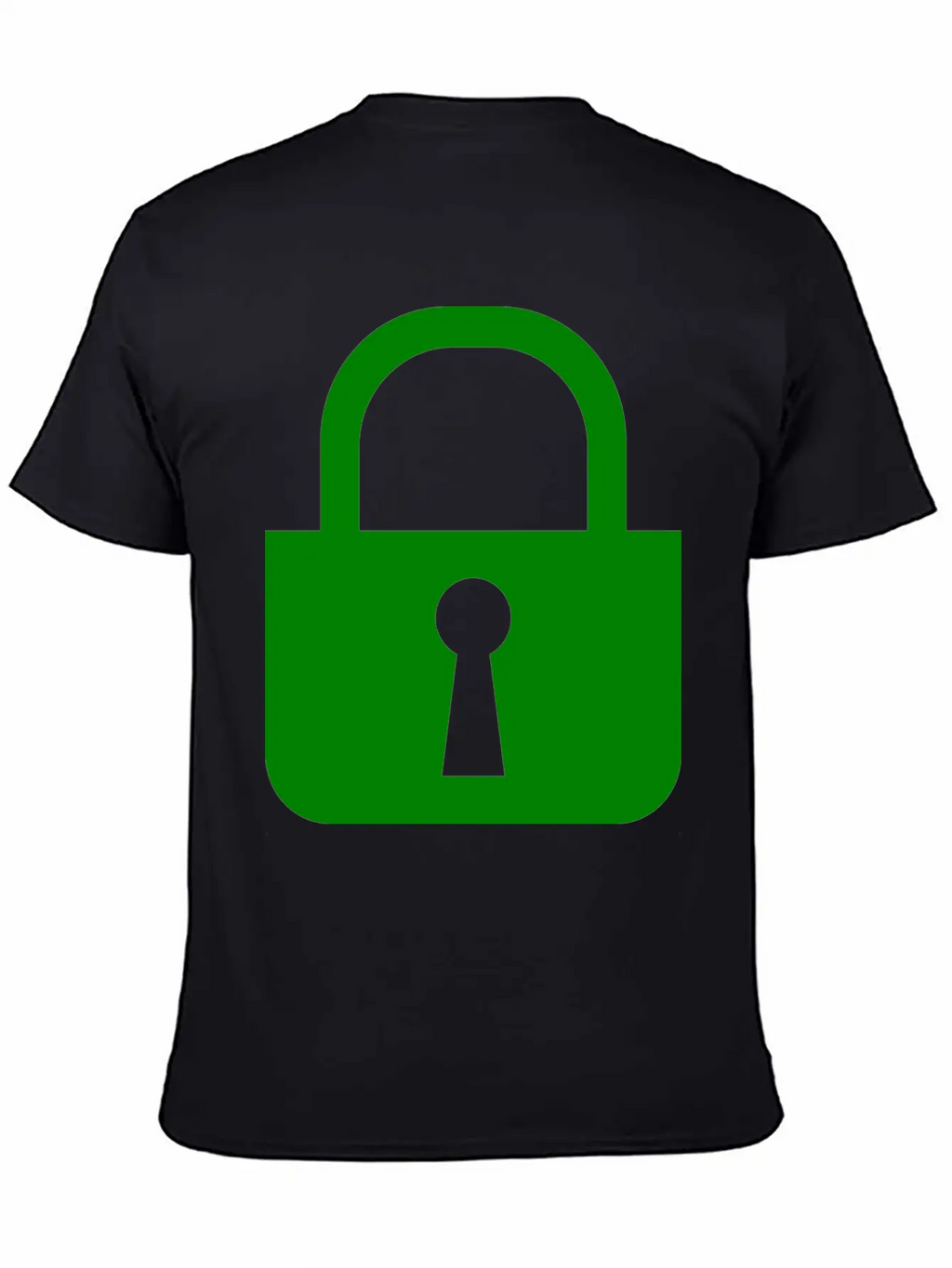 Simple, Flat Padlock Basic Graphic T-Shirt – Daily Comfort In Soft Cotton