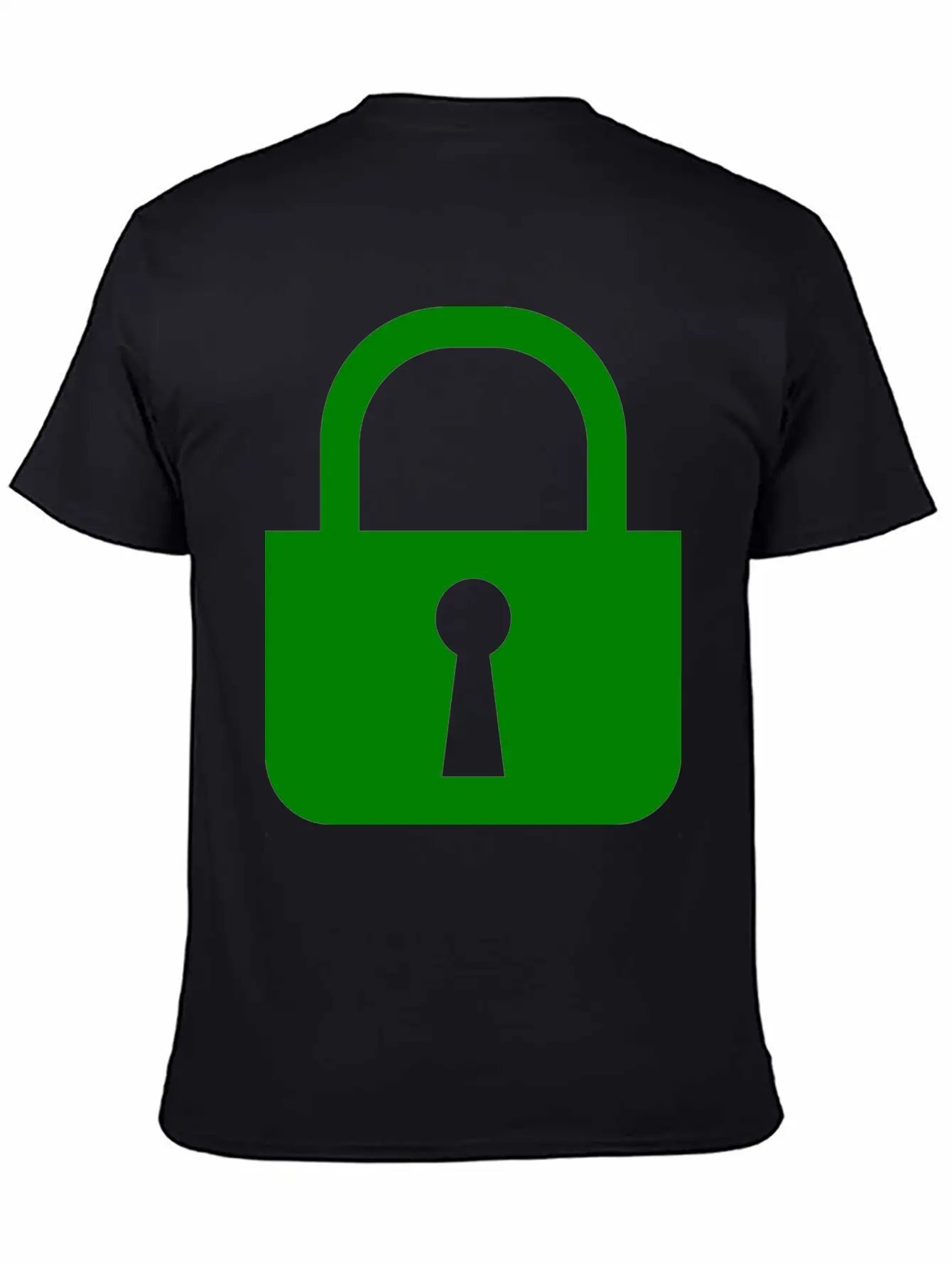 Simple, Flat Padlock Basic Graphic T-Shirt – Daily Comfort In Soft Cotton