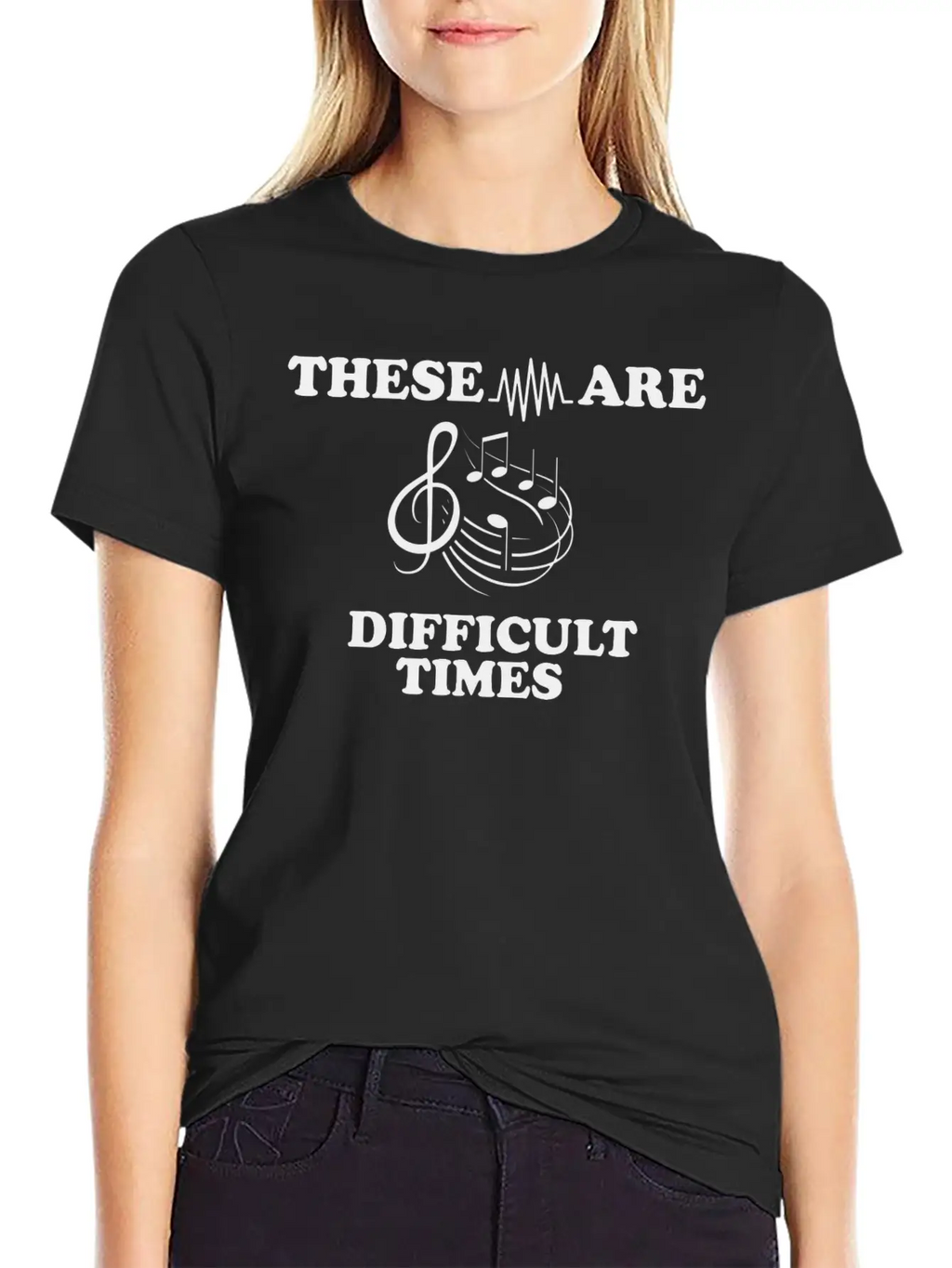 Simple Music Design For Musicians Musician Unisex Casual T-Shirt – Clean Design For Daily Comfort