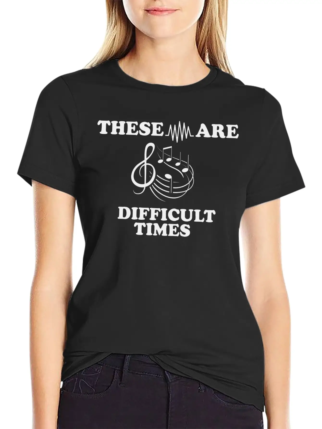 Simple Music Design For Musicians Musician Unisex Casual T-Shirt – Clean Design For Daily Comfort