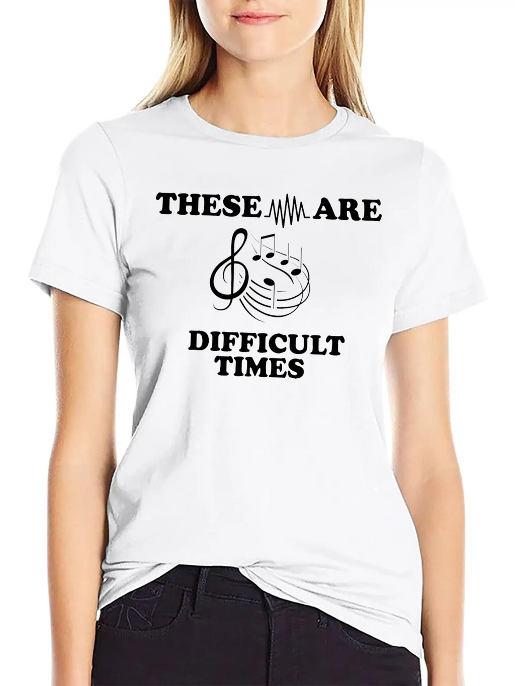 Simple Music Design For Musicians Musician Unisex Casual T-Shirt – Clean Design For Daily Comfort