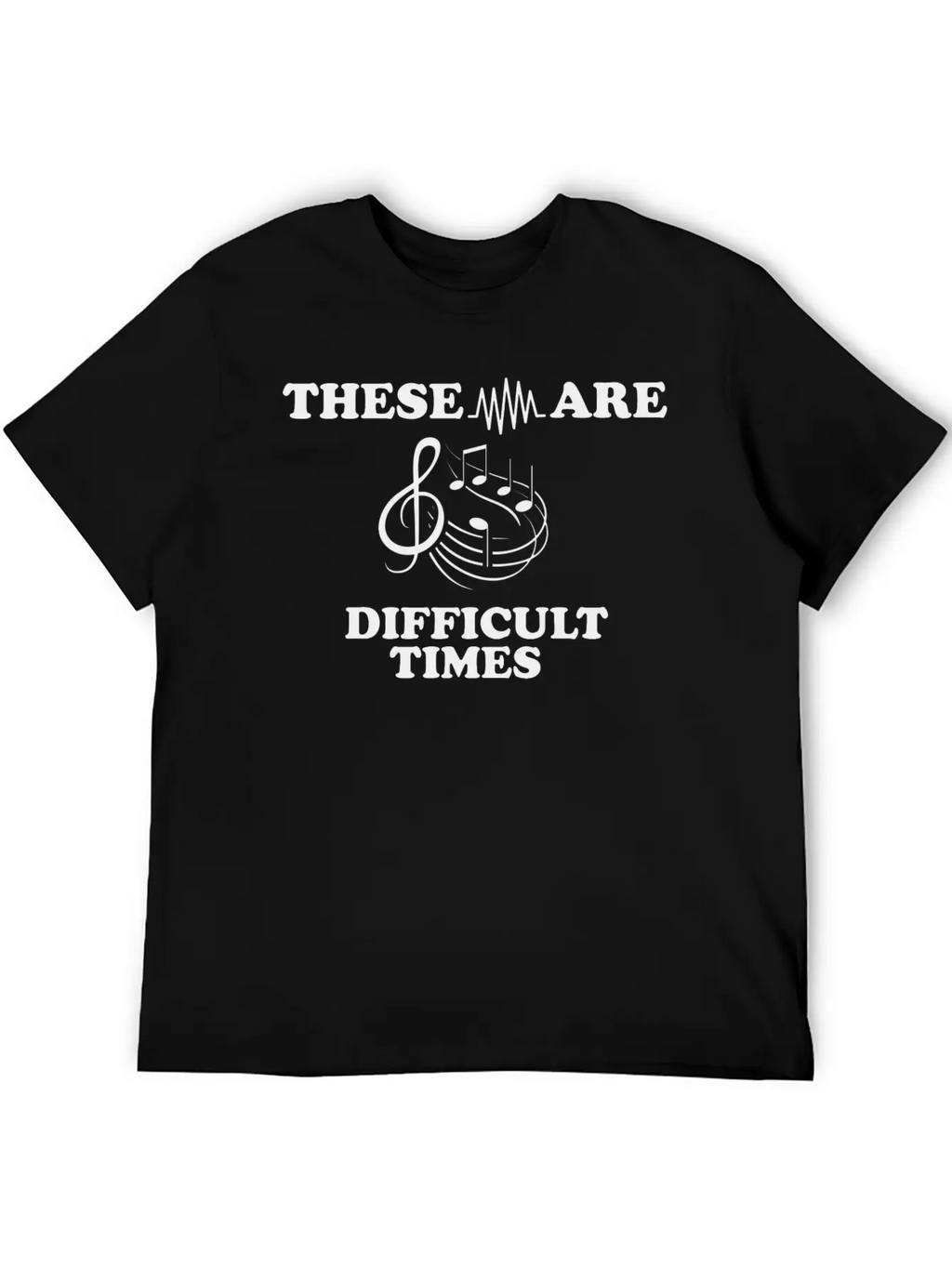 Simple Music Design For Musicians Musician Unisex Casual T-Shirt – Clean Design For Daily Comfort