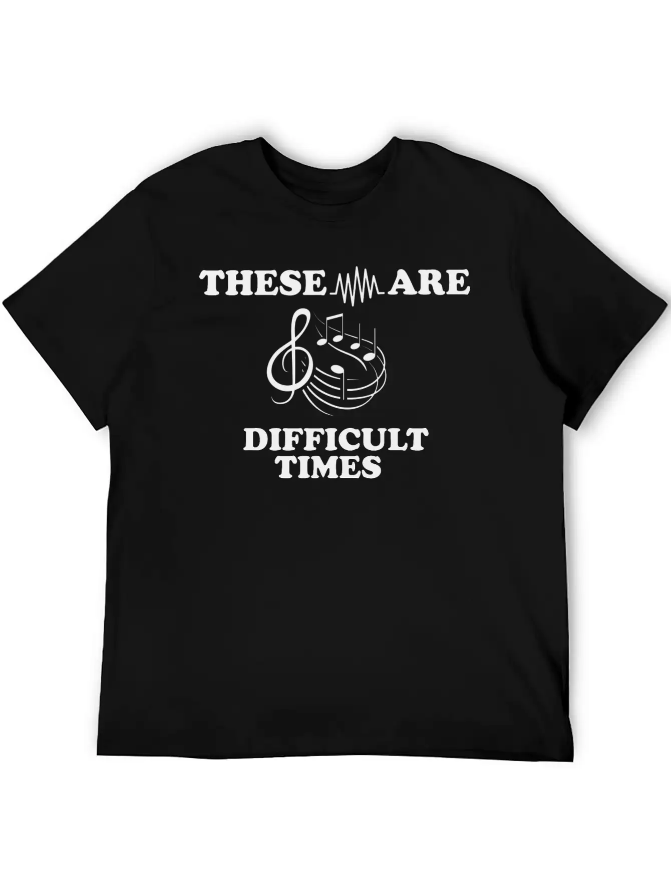 Simple Music Design For Musicians Musician Unisex Casual T-Shirt – Clean Design For Daily Comfort