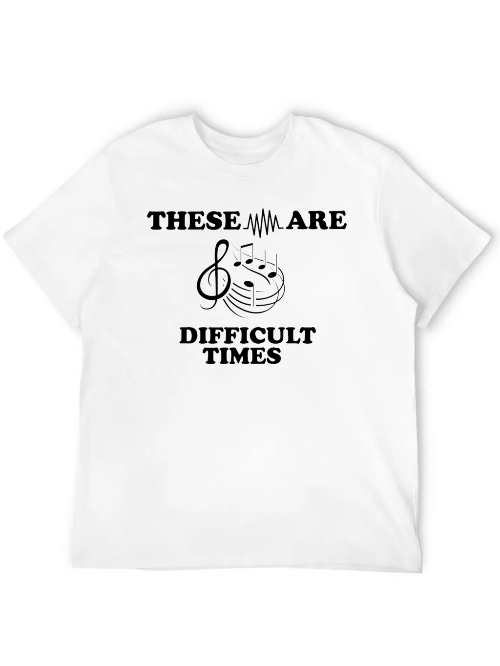 Simple Music Design For Musicians Musician Unisex Casual T-Shirt – Clean Design For Daily Comfort